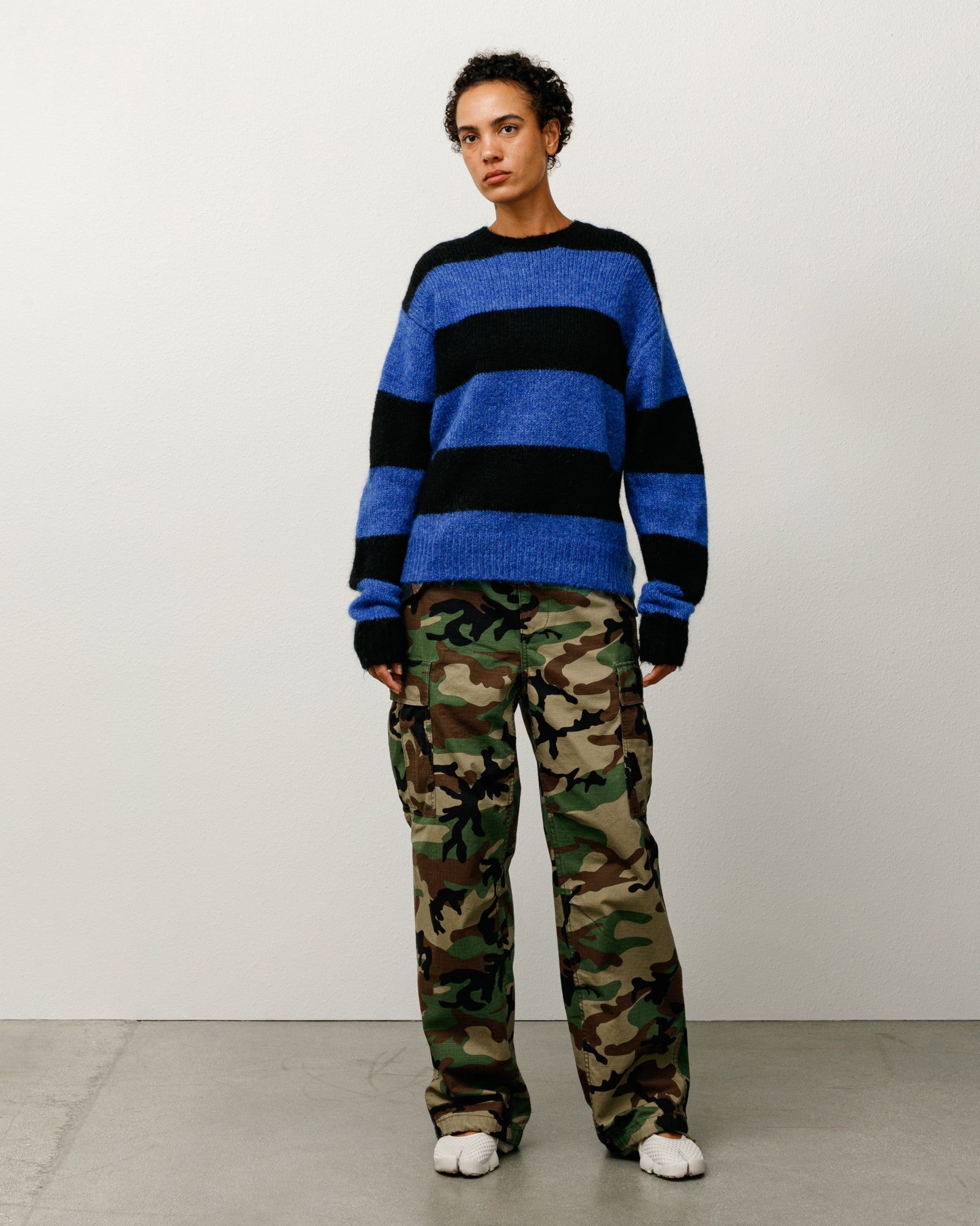 Mohair Stripe Sweater – Blue | Sweaters & Knits | Stüssy