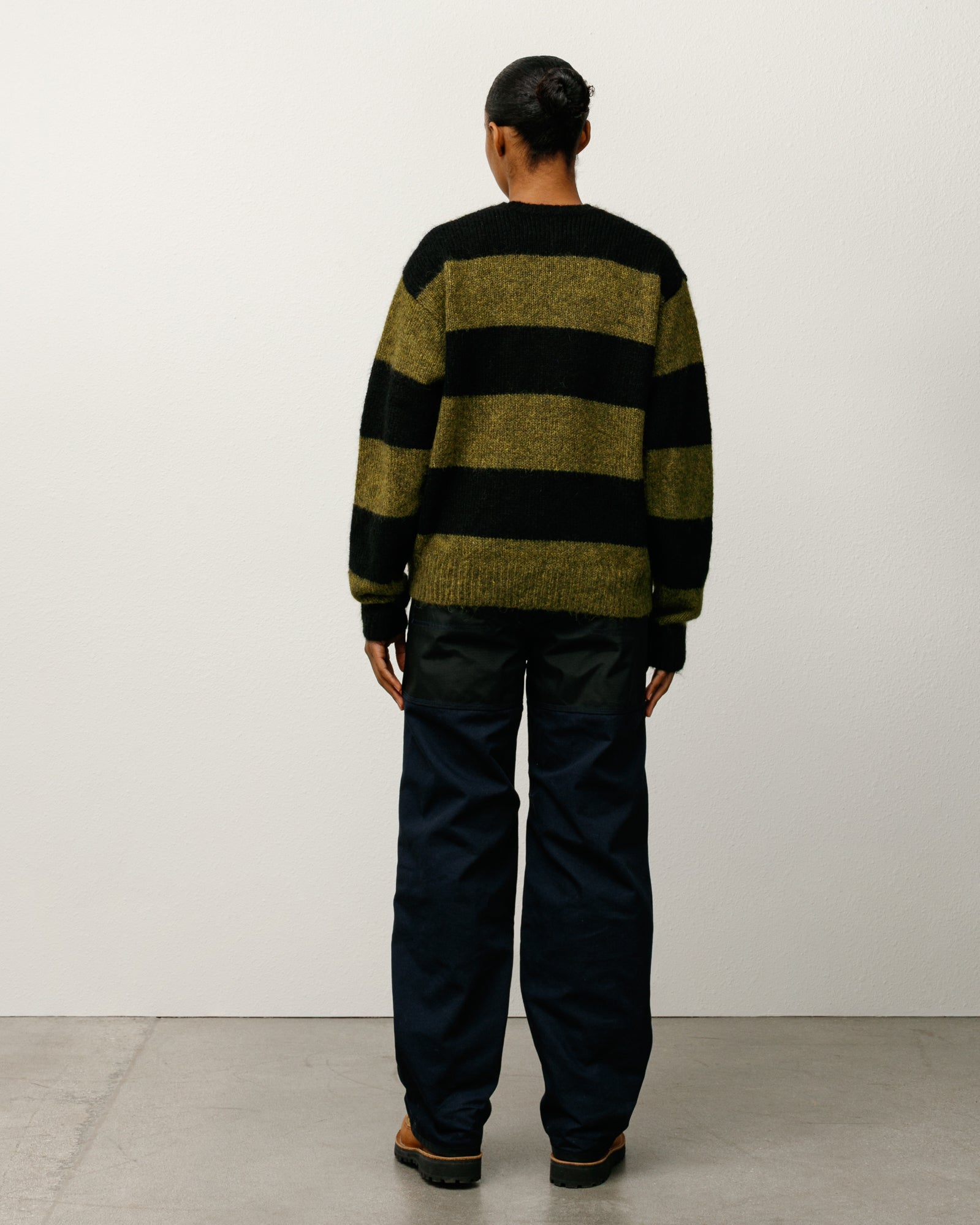 Mohair Stripe Sweater – Dark Olive | Sweaters & Knits | Stüssy