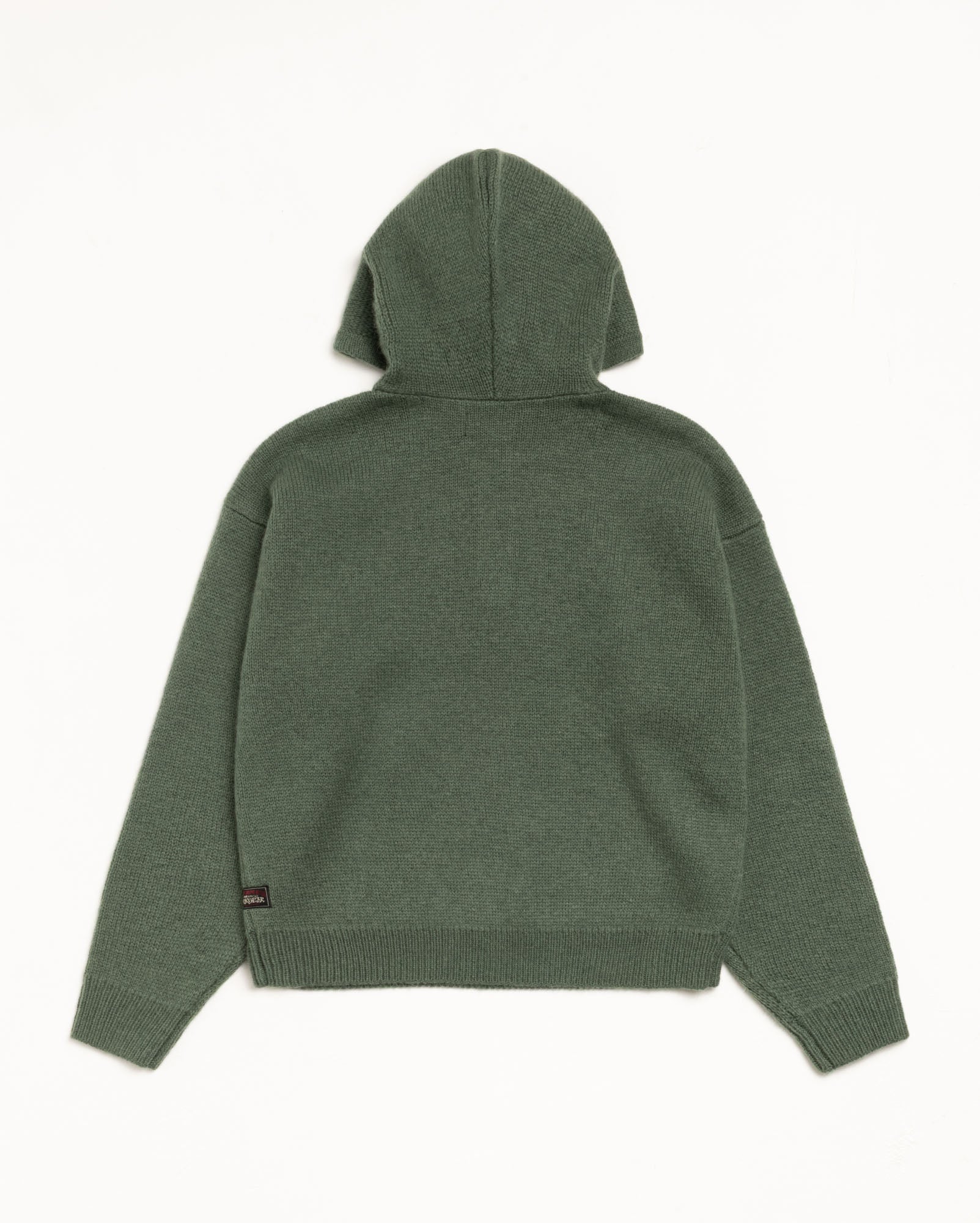 Quarter Zip Knit Hoodie – Green | Tops & Knits | Stüssy