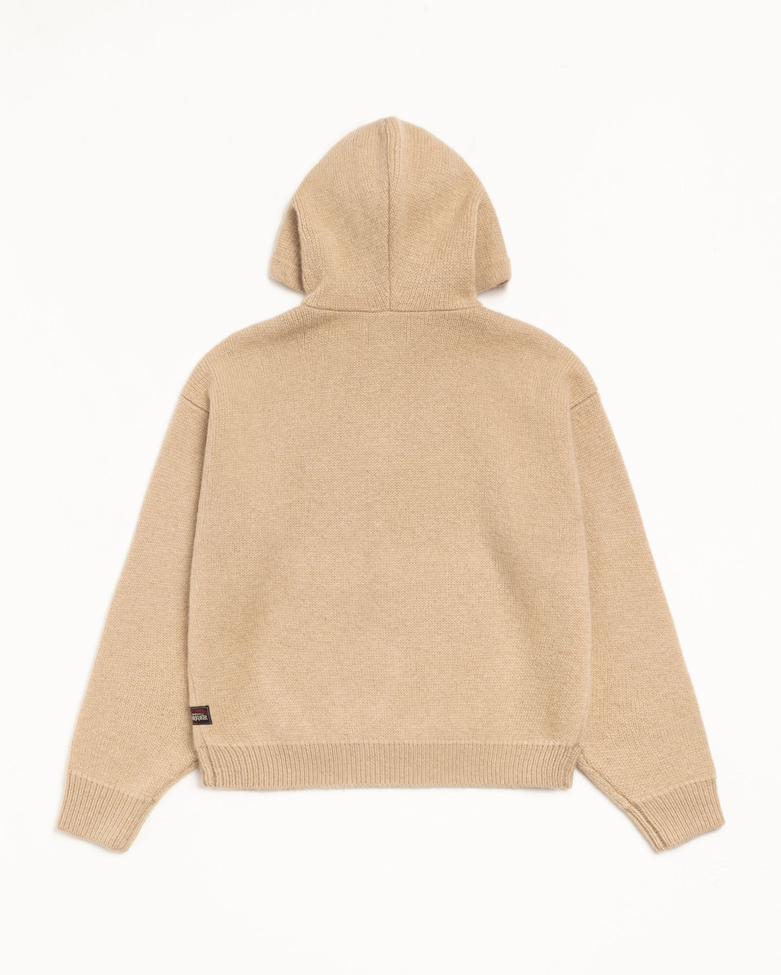 Quarter Zip Knit Hoodie – Tan | Tops & Knits | Stüssy