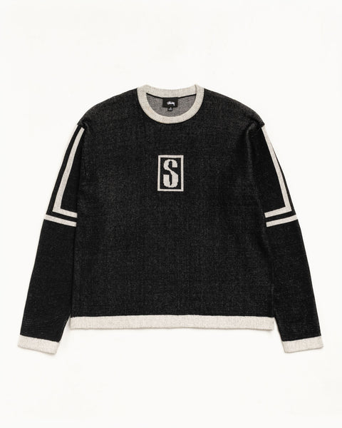 Stussy Alpine Sweater Mens Long Sleeve In Black