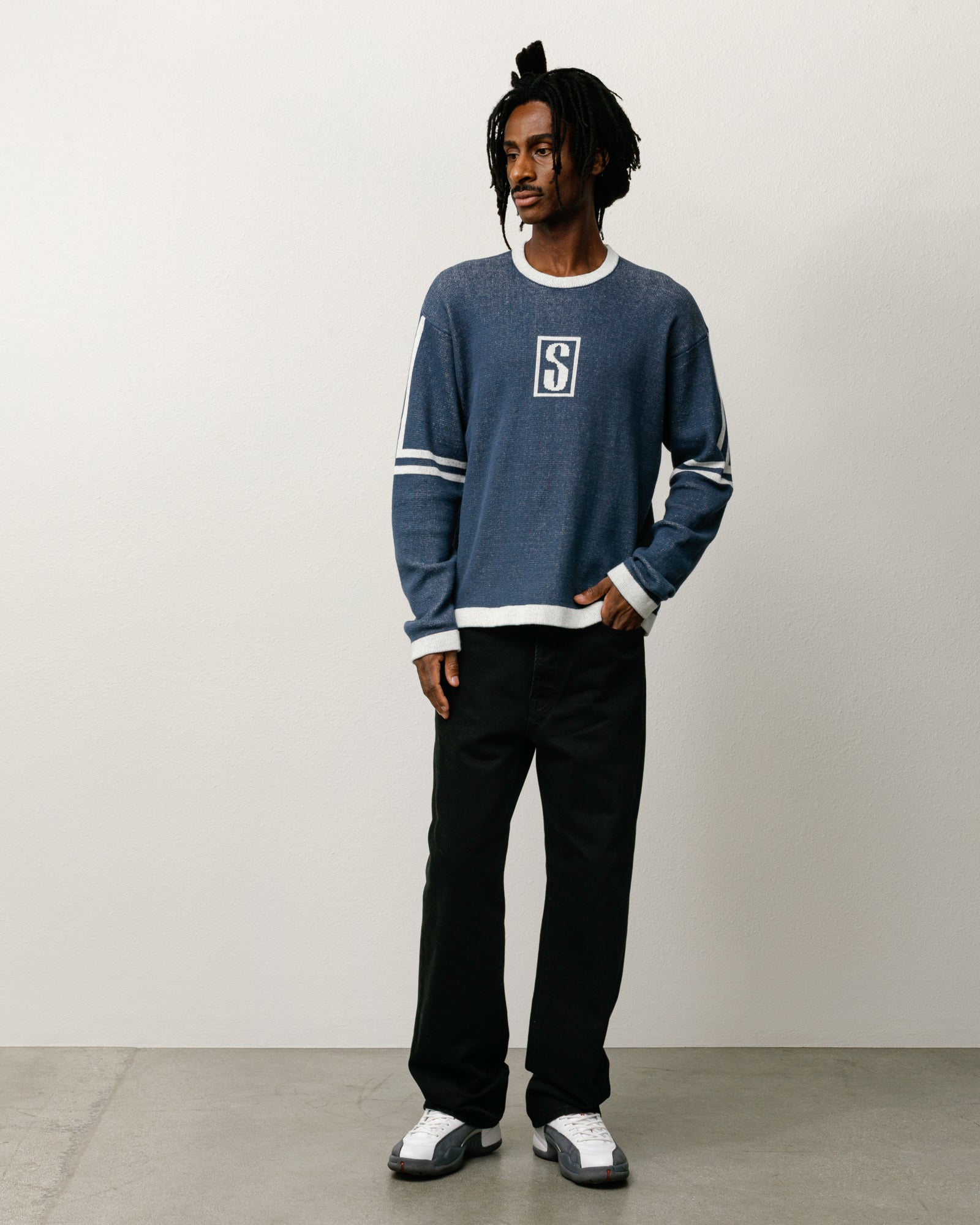 Alpine Sweater – Blue | Tops & Knits | Stüssy