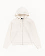 TEXTURED ZIP HOODED SWEATER