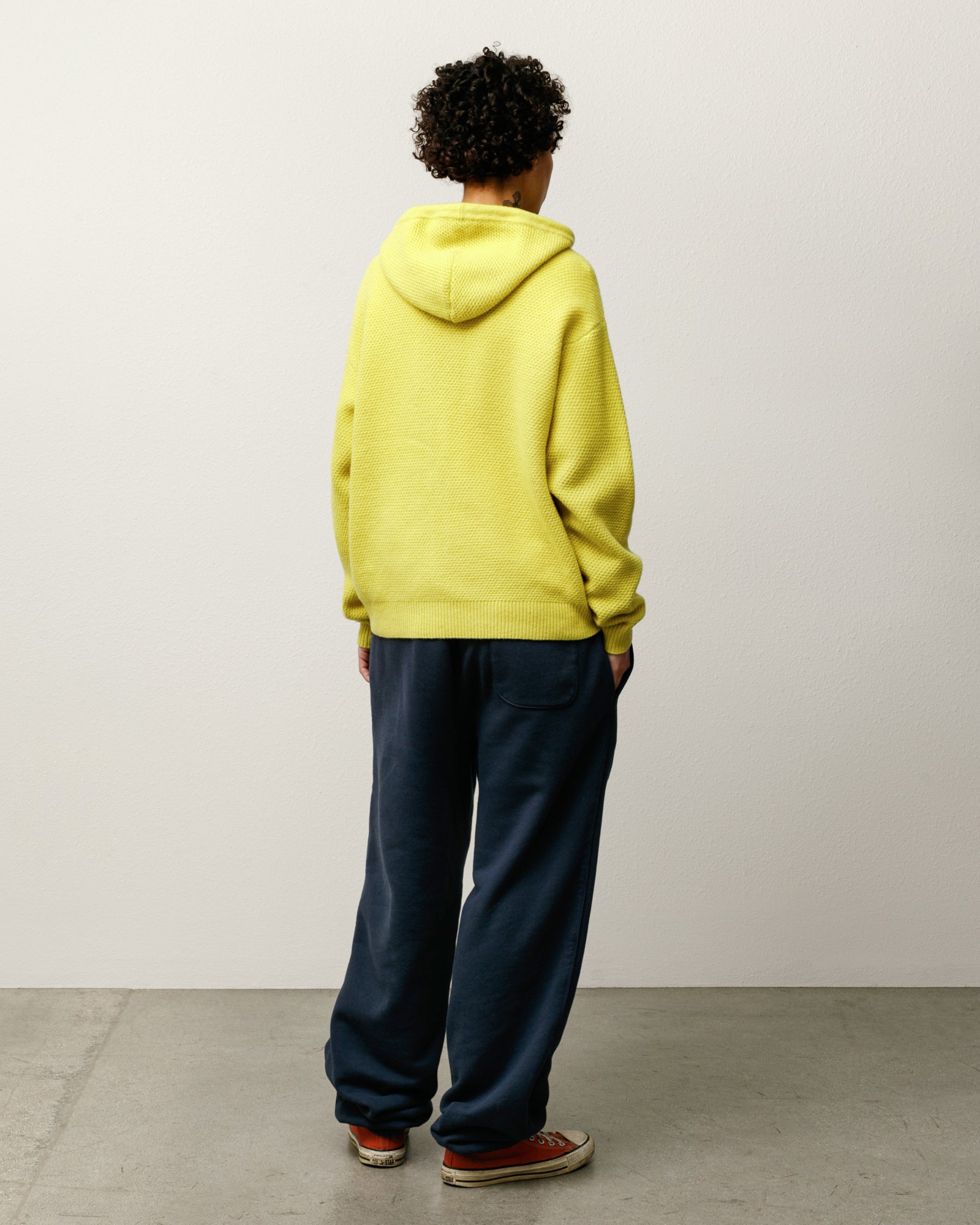 Textured Zip Hooded Sweater – Yellow | Tops & Knits | Stüssy