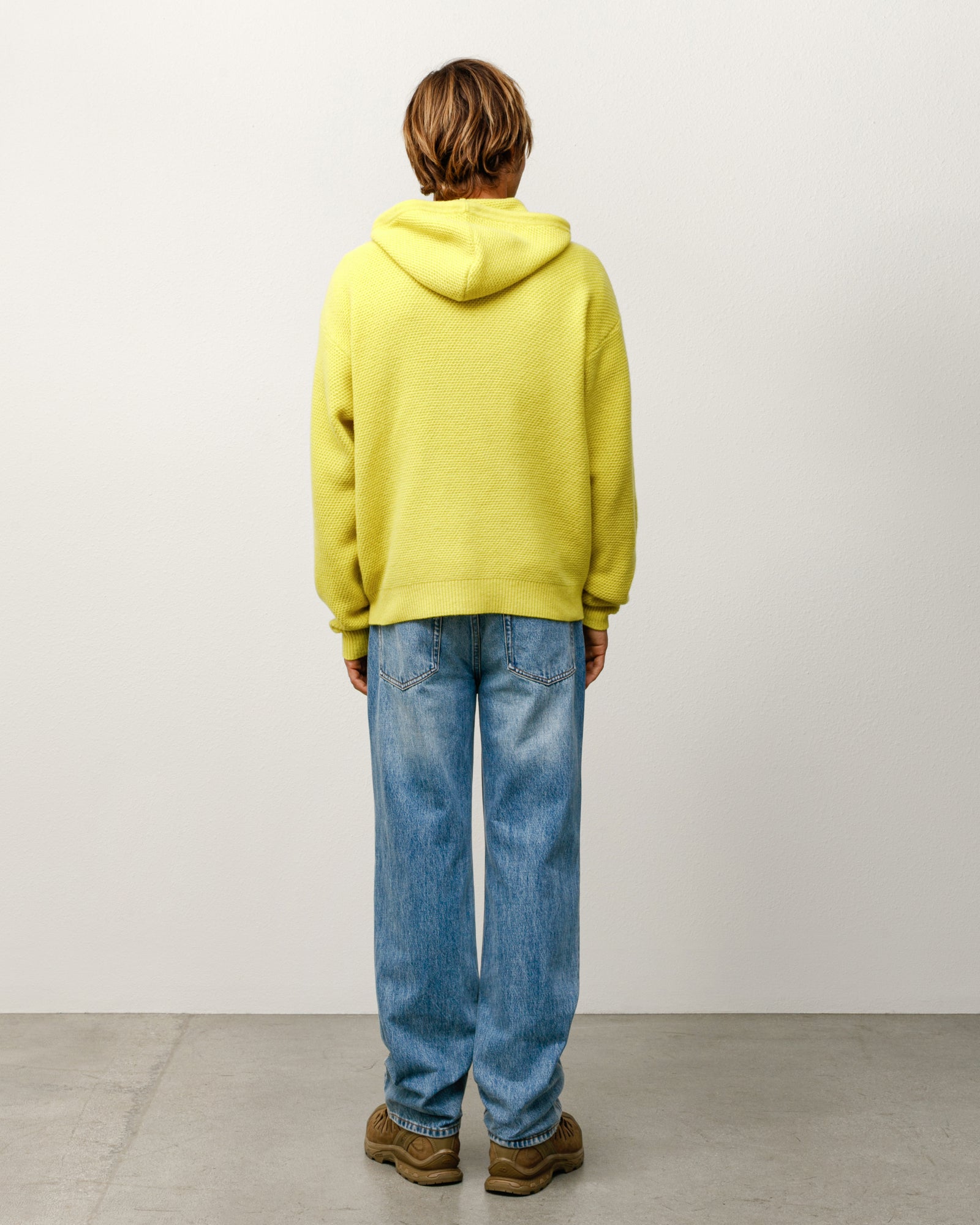 Textured Zip Hooded Sweater – Yellow | Tops & Knits | Stüssy