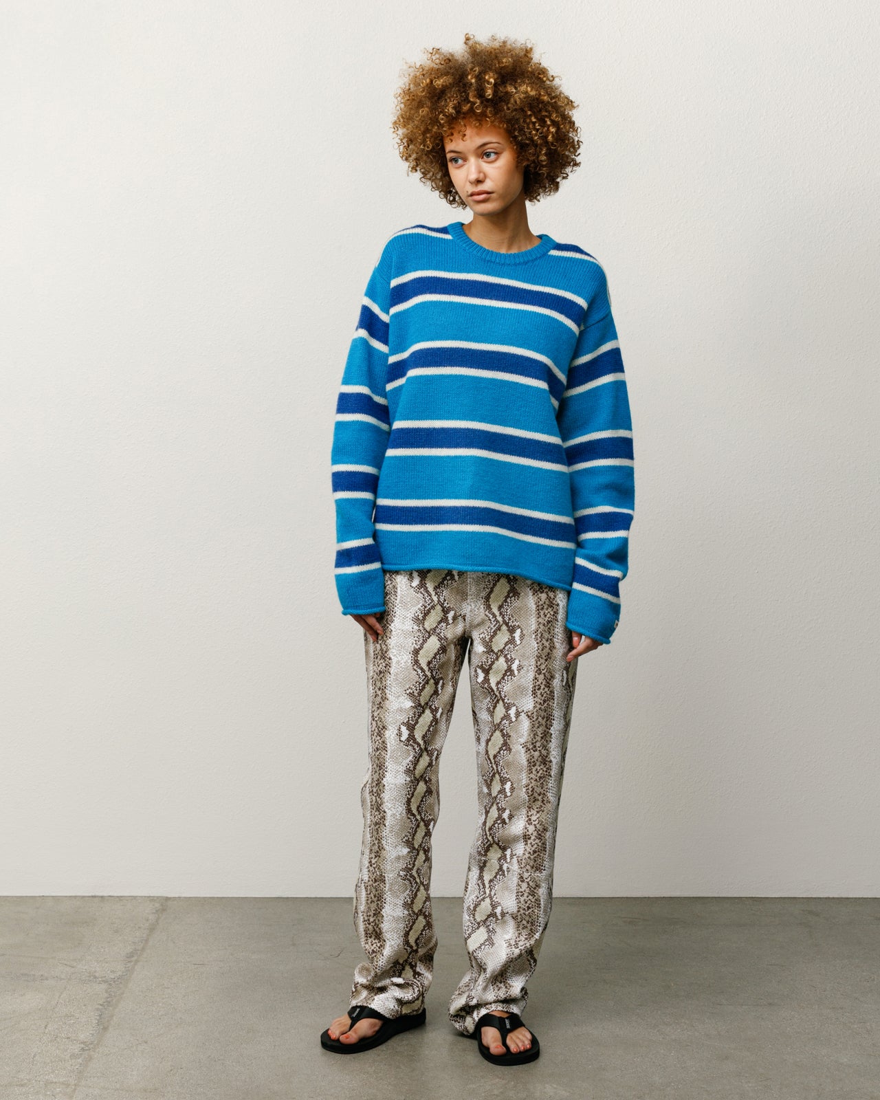 Striped Wool Sweater – Blue | Tops & Knits | Stüssy