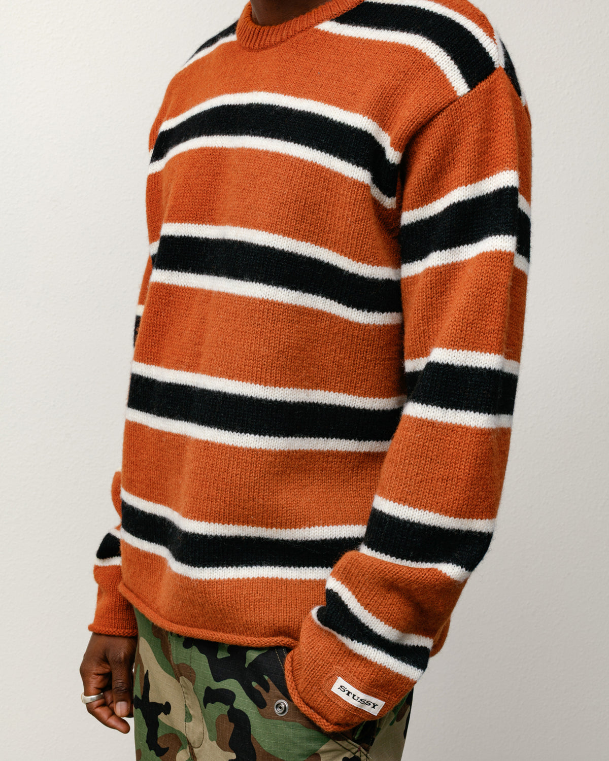 Striped Wool Sweater – Umber | Tops & Knits | Stüssy