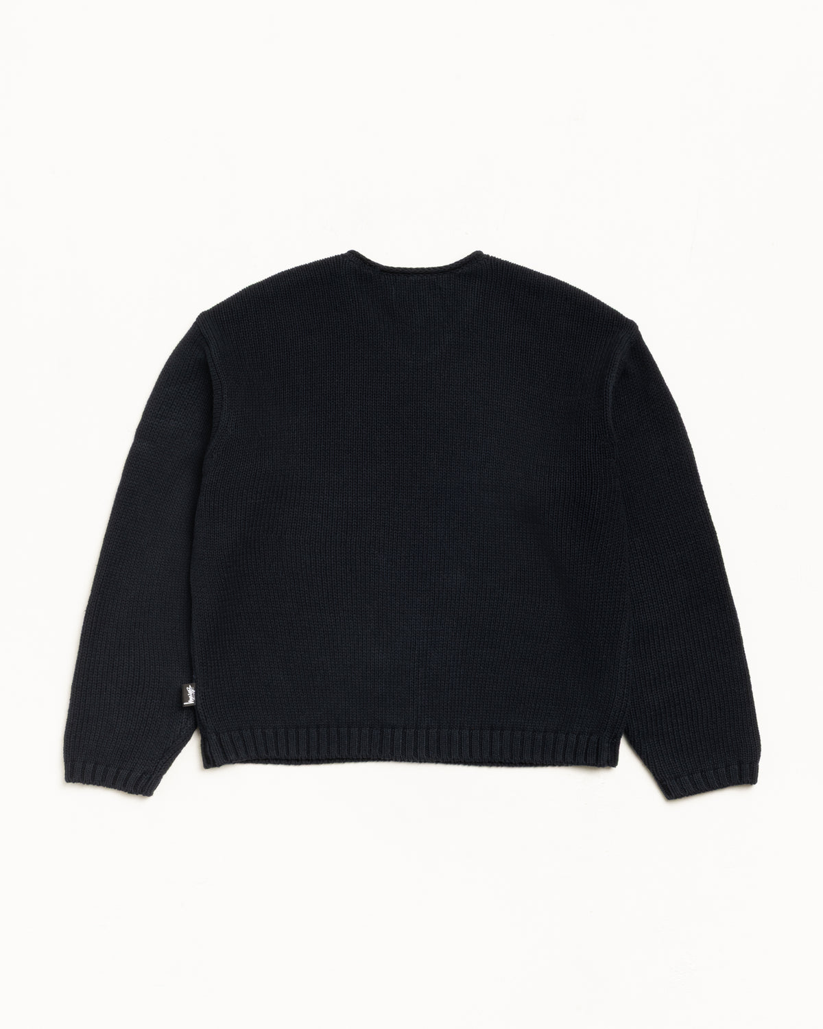 Roll V Neck Sweater – Black | Tops & Knits | Stüssy