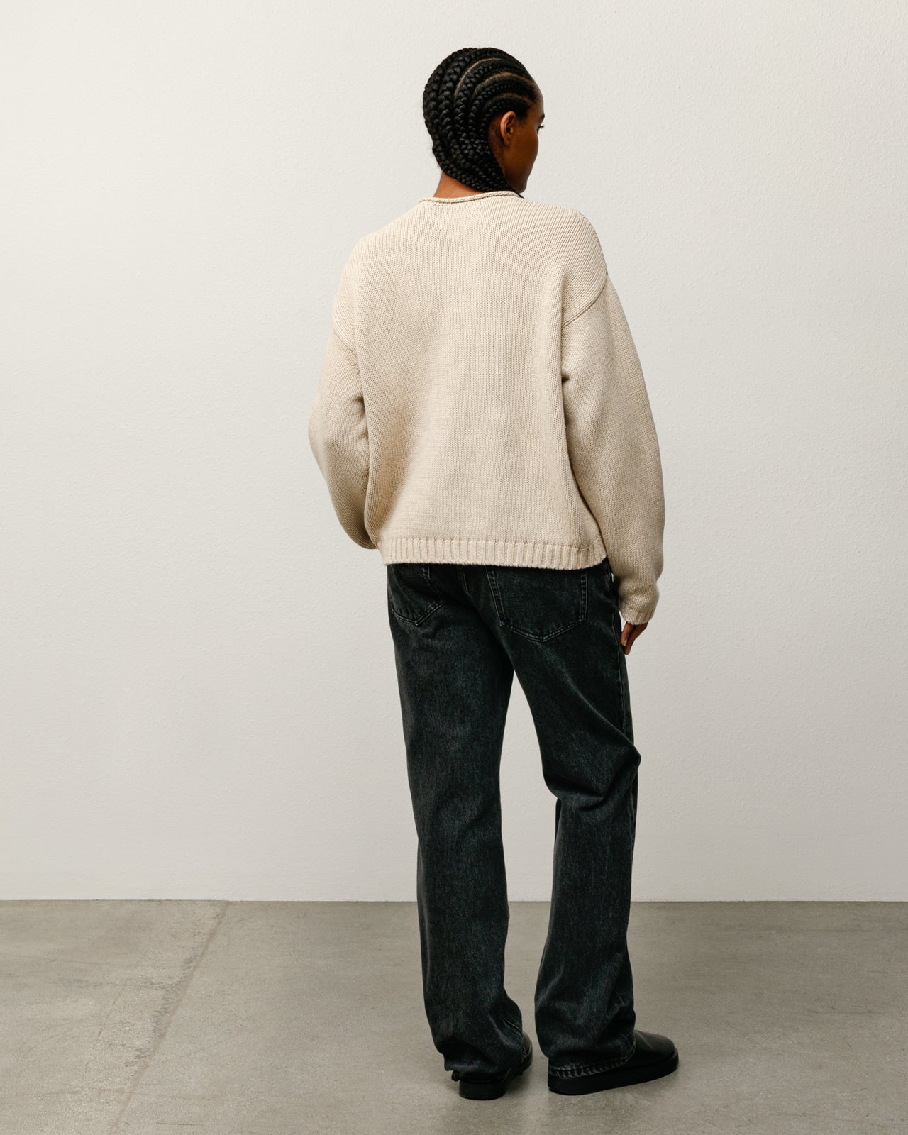 Roll V Neck Sweater – Oatmeal | Tops & Knits | Stüssy