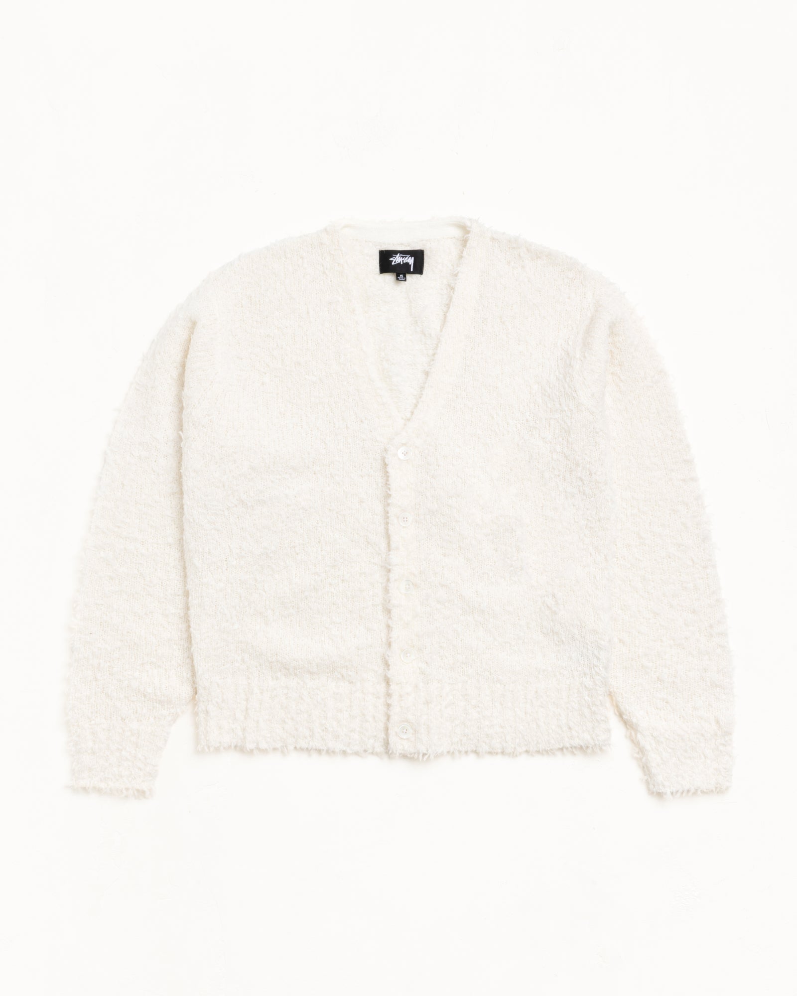 Textured Cardigan – Off White | Knits | Stüssy