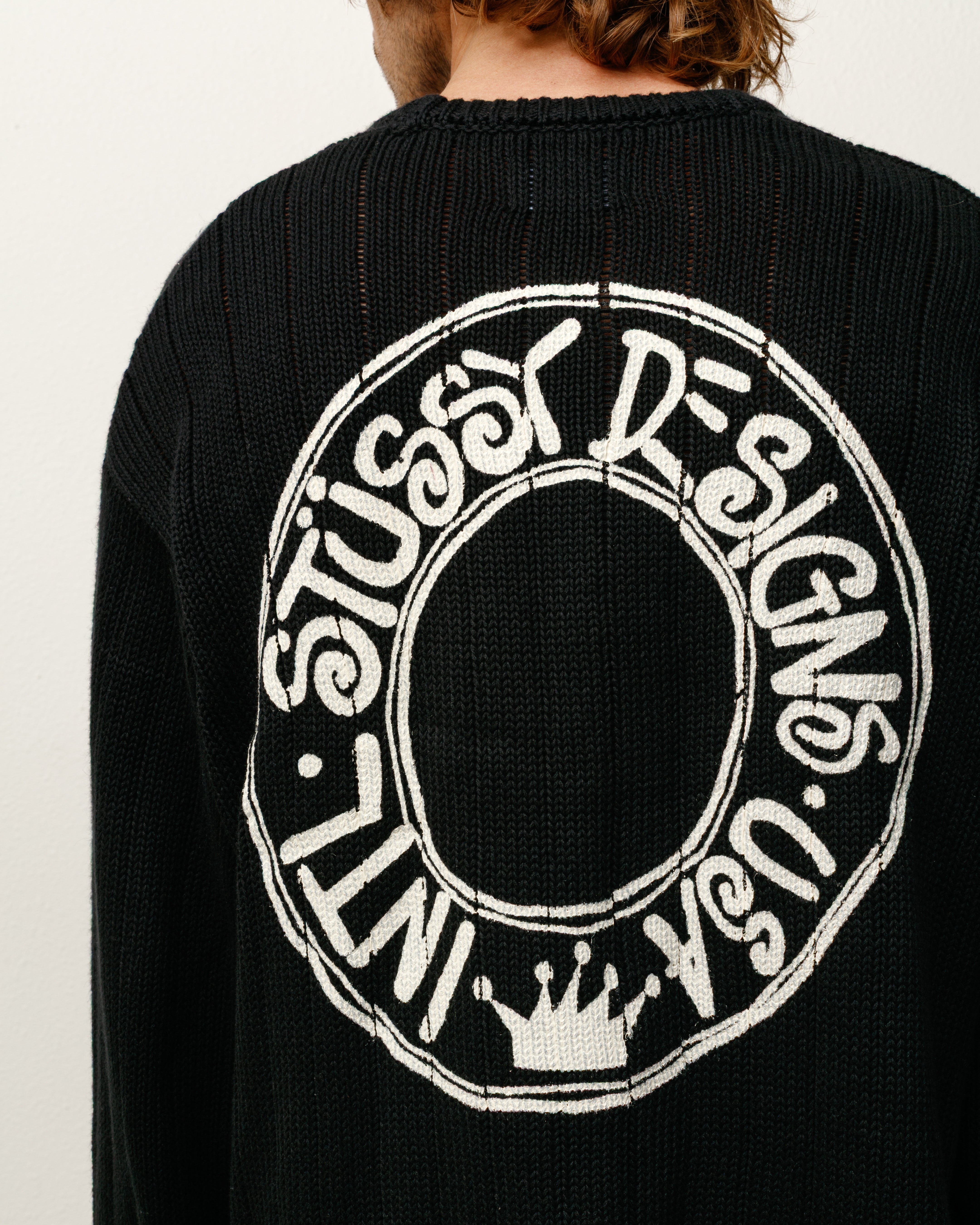Buana Logo Sweater – Black | Tops & Knits | Stüssy