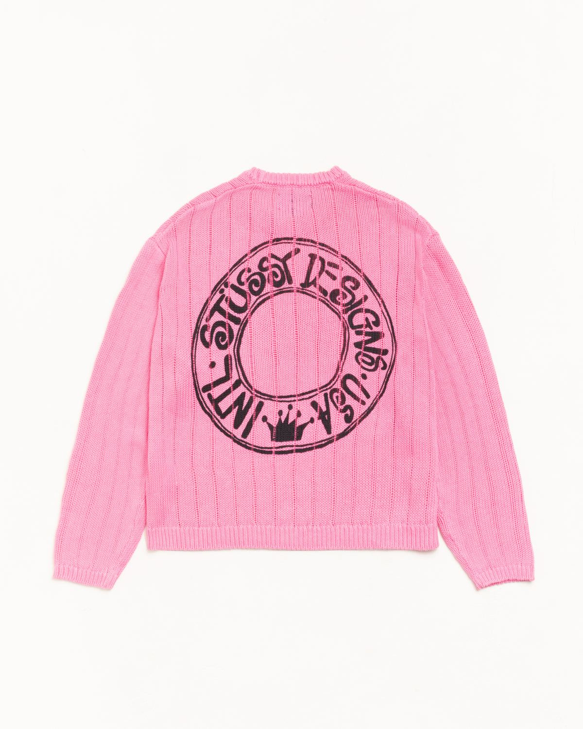 Buana Logo Sweater – Pink | Tops & Knits | Stüssy