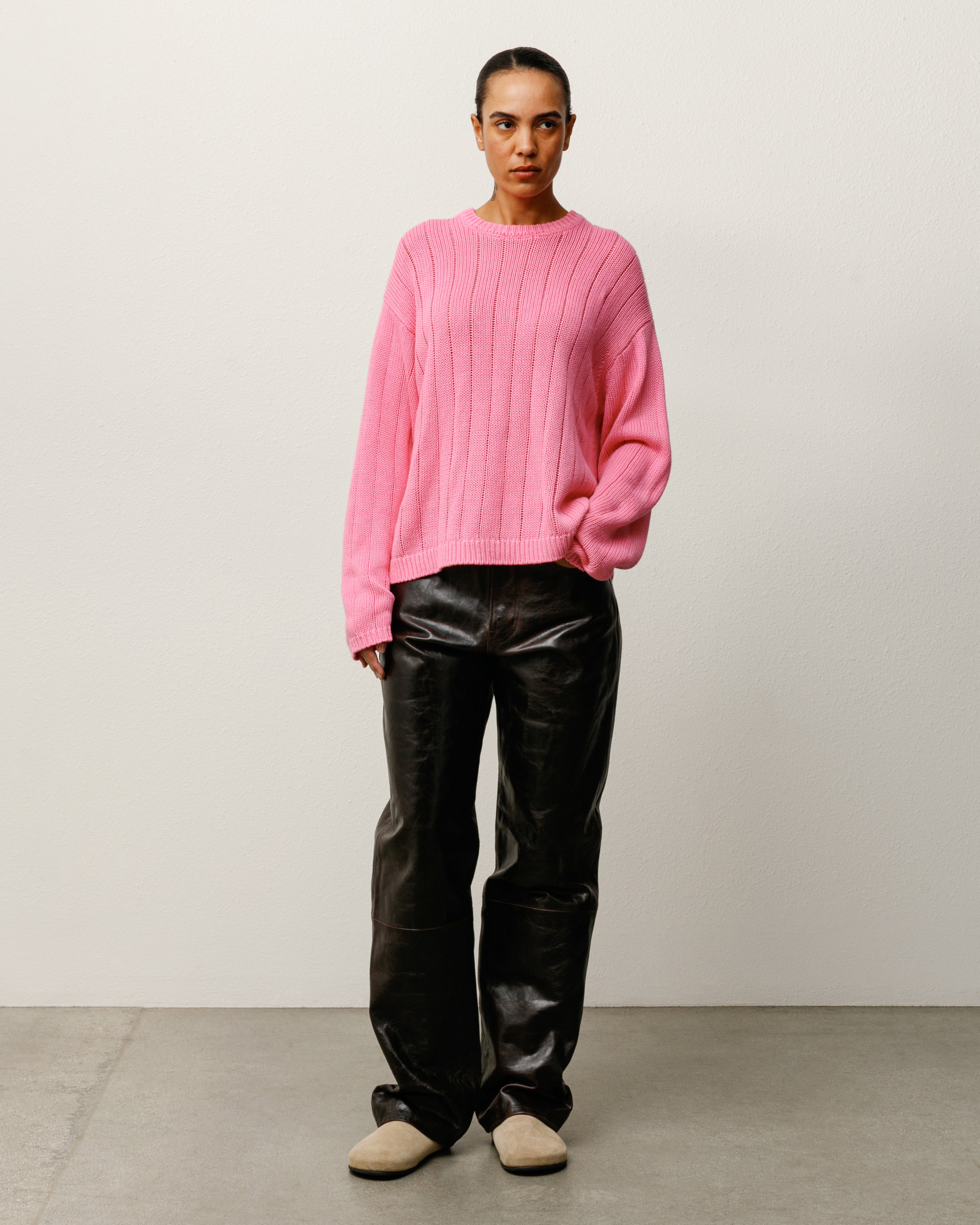 Buana Logo Sweater – Pink | Tops & Knits | Stüssy