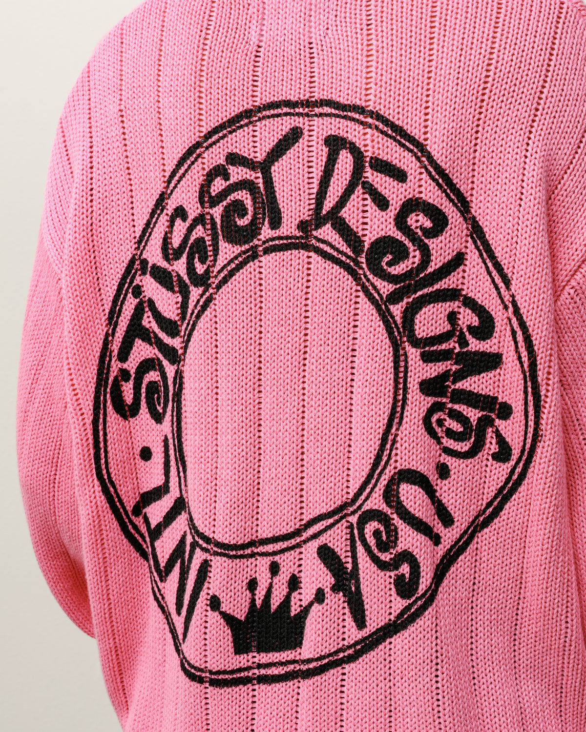 Buana Logo Sweater – Pink | Tops & Knits | Stüssy