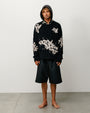 FLORAL ROLL NECK SWEATER