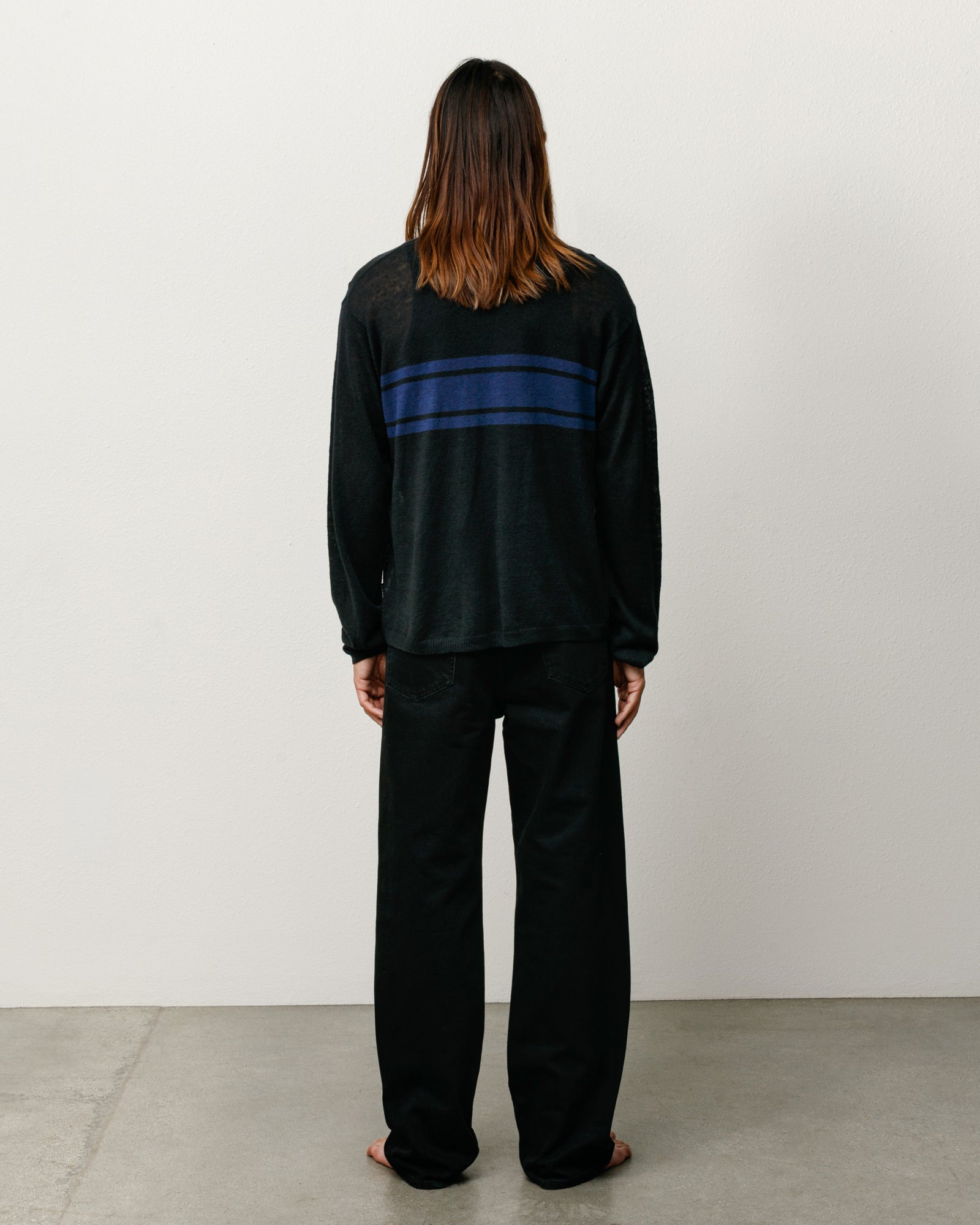 Lightweight Striped Sweater – Black | Tops & Knits | Stüssy