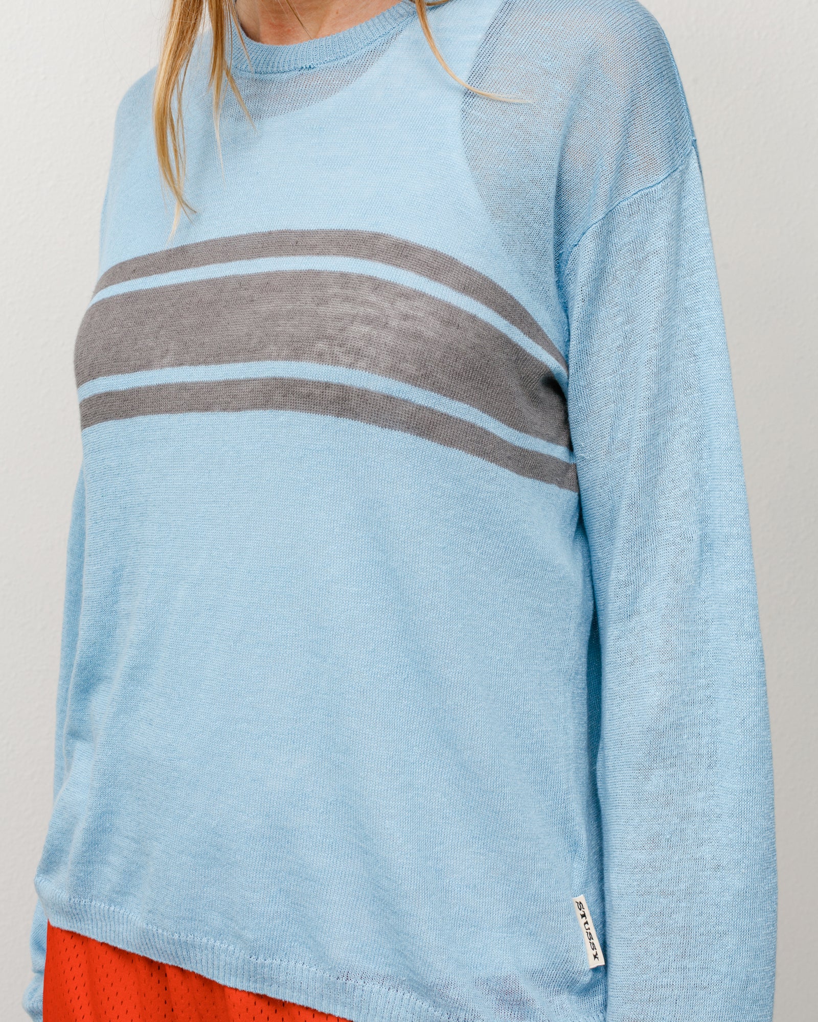 Lightweight Striped Sweater – Blue | Tops & Knits | Stüssy