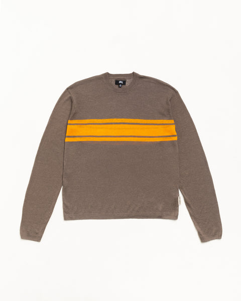 Striped Long Sleeve Sweater Unisex Long Sleeve In Brown
