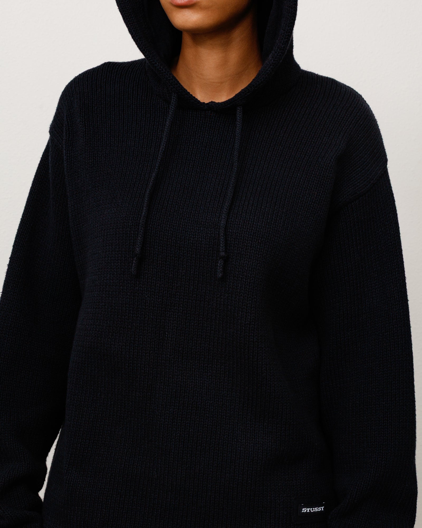 Beach Hooded Sweater - Black | Tops & Knits | Stüssy