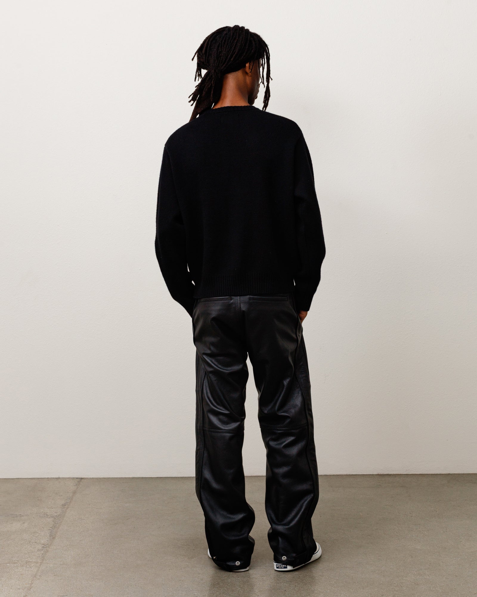 Striped Hibiscus Sweater - Black | Tops & Knits | Stüssy