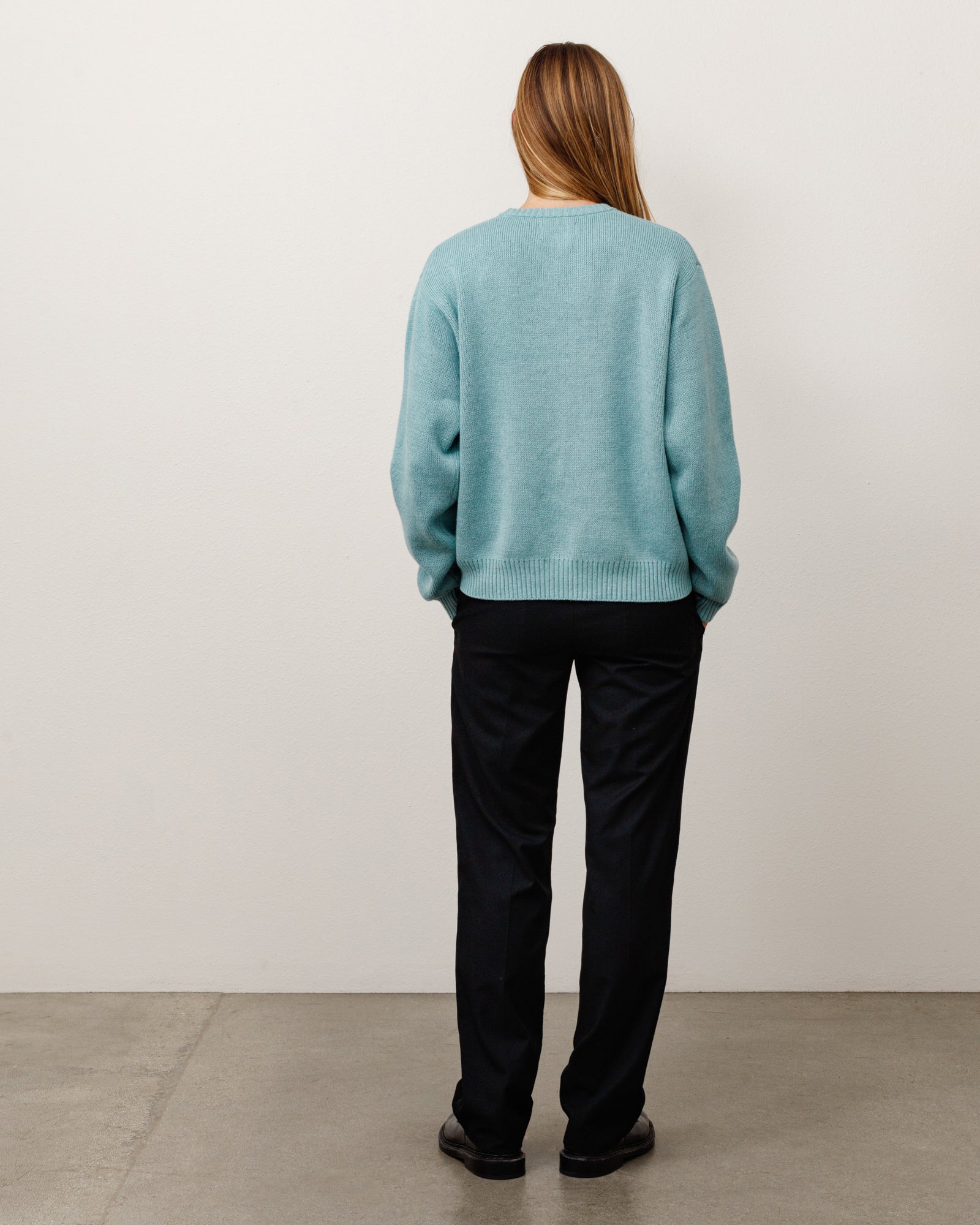 Striped Hibiscus Sweater - Dusty Blue | Tops & Knits | Stüssy