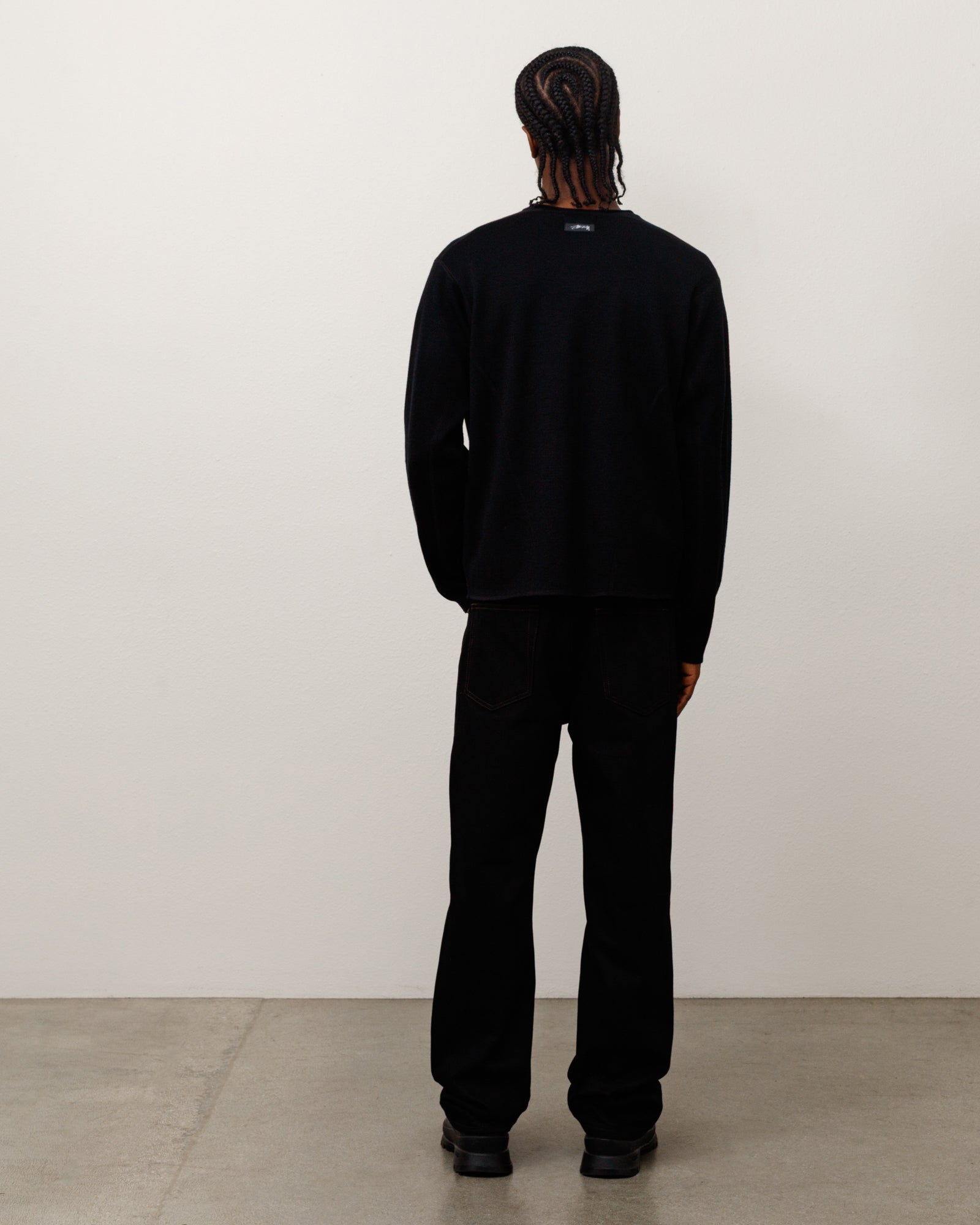Wave Knit Sweater - Black | Tops & Knits | Stüssy