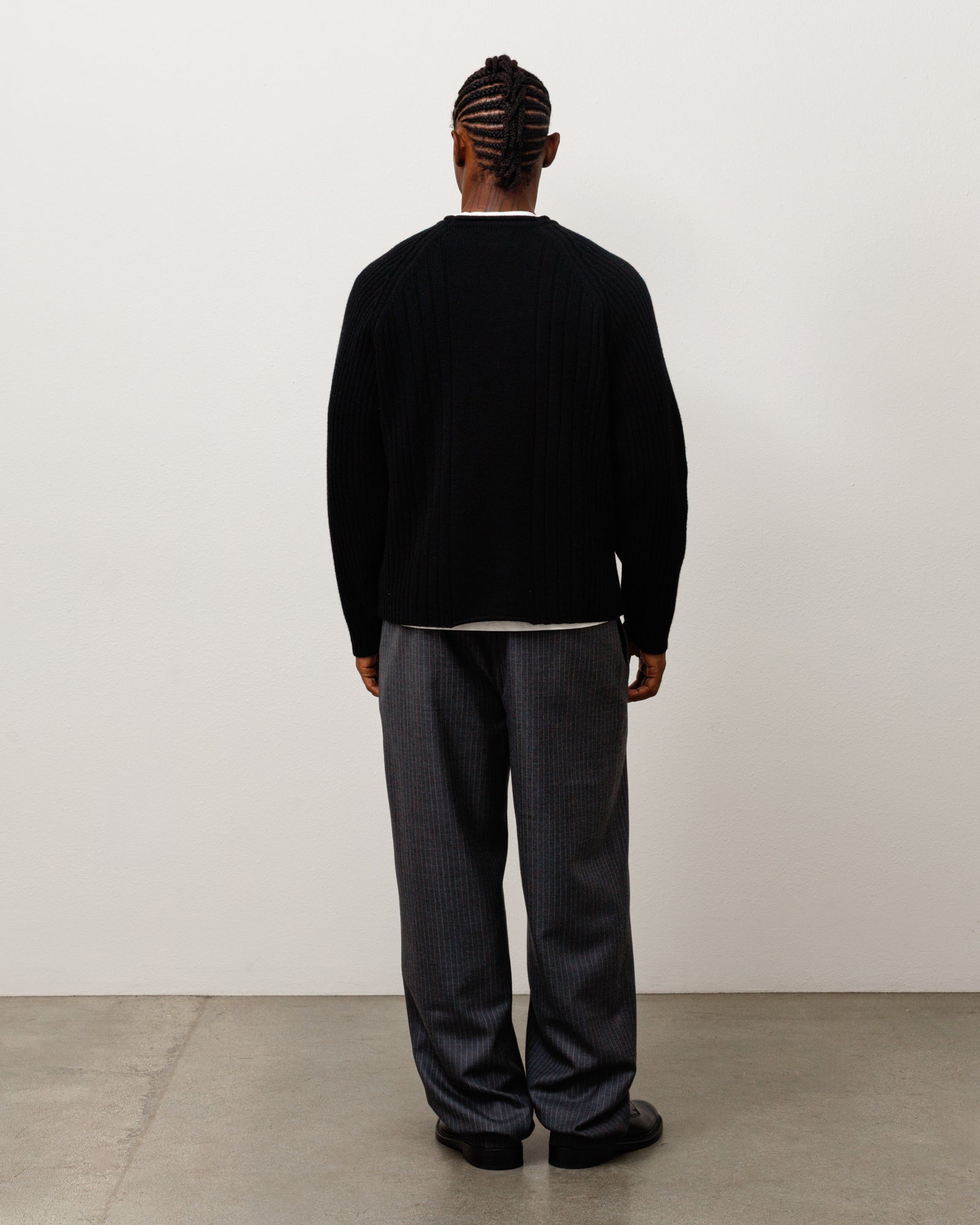 Merino Roll Neck Sweater - Black | Tops & Knits | Stüssy