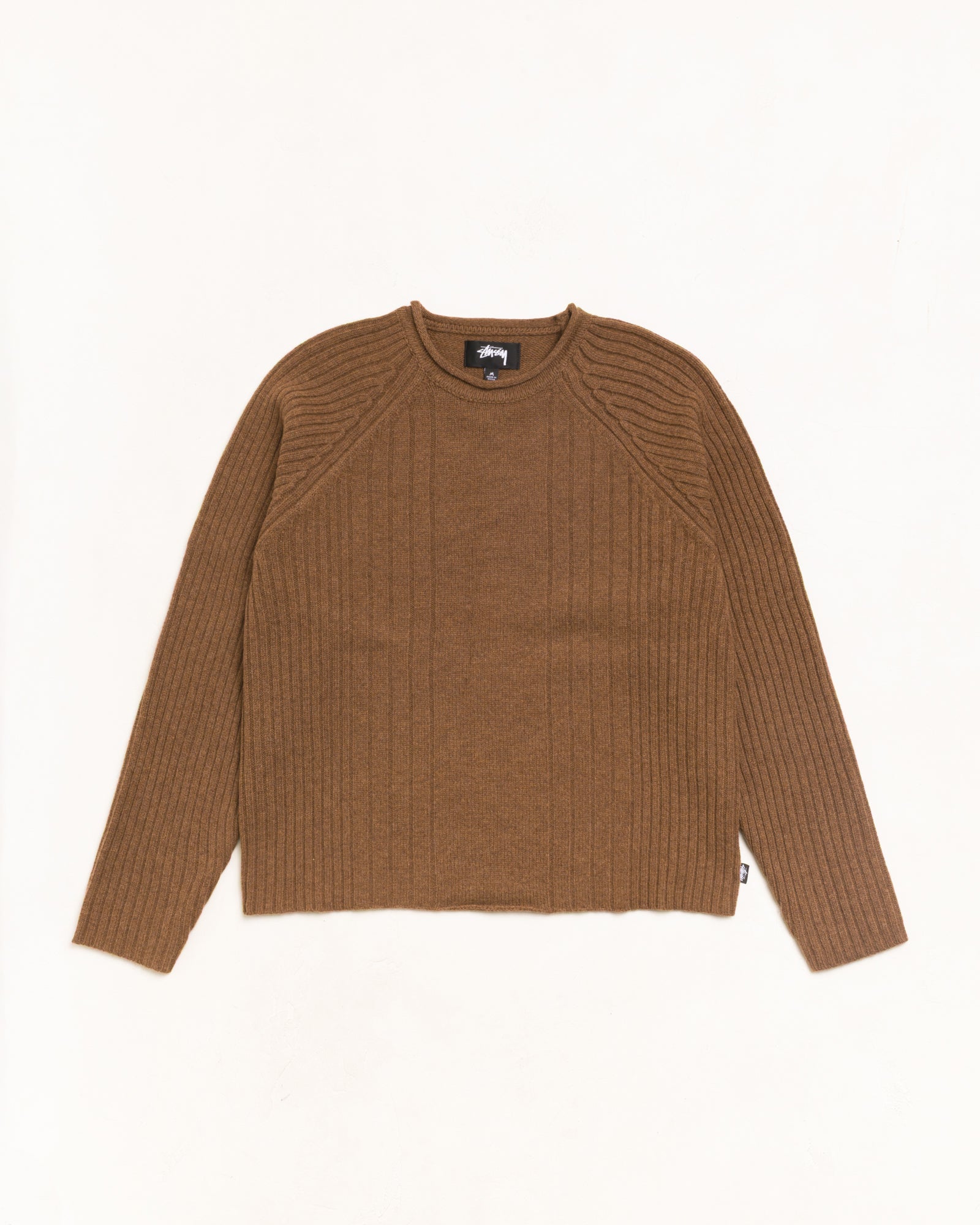 Merino Roll Neck Sweater - Brown | Tops & Knits | Stüssy