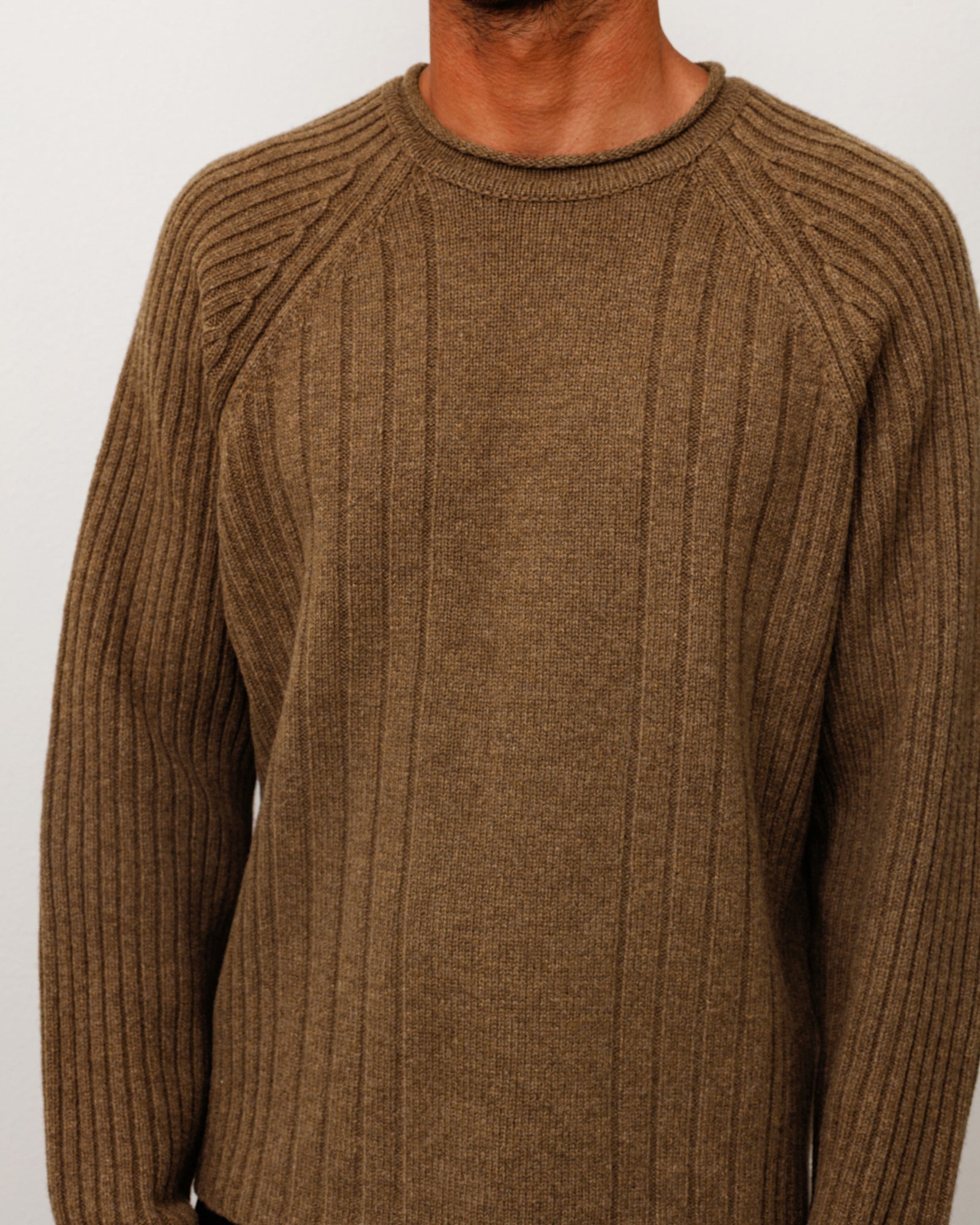 Merino Roll Neck Sweater - Brown | Tops & Knits | Stüssy