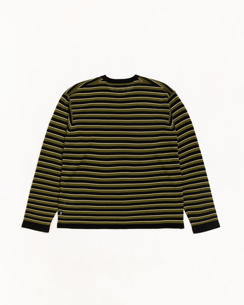 Lightweight Stripe Sweater unisex long-sleeve in black