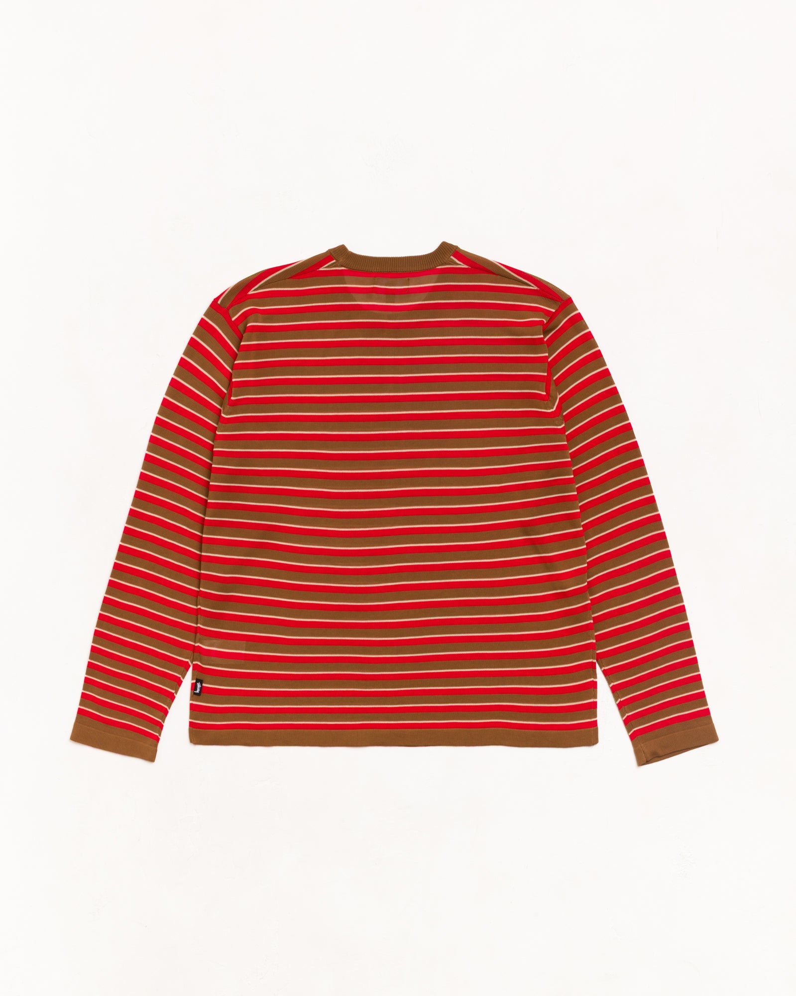 Lightweight Stripe Sweater Sweater in Red, unisex long sleeve
