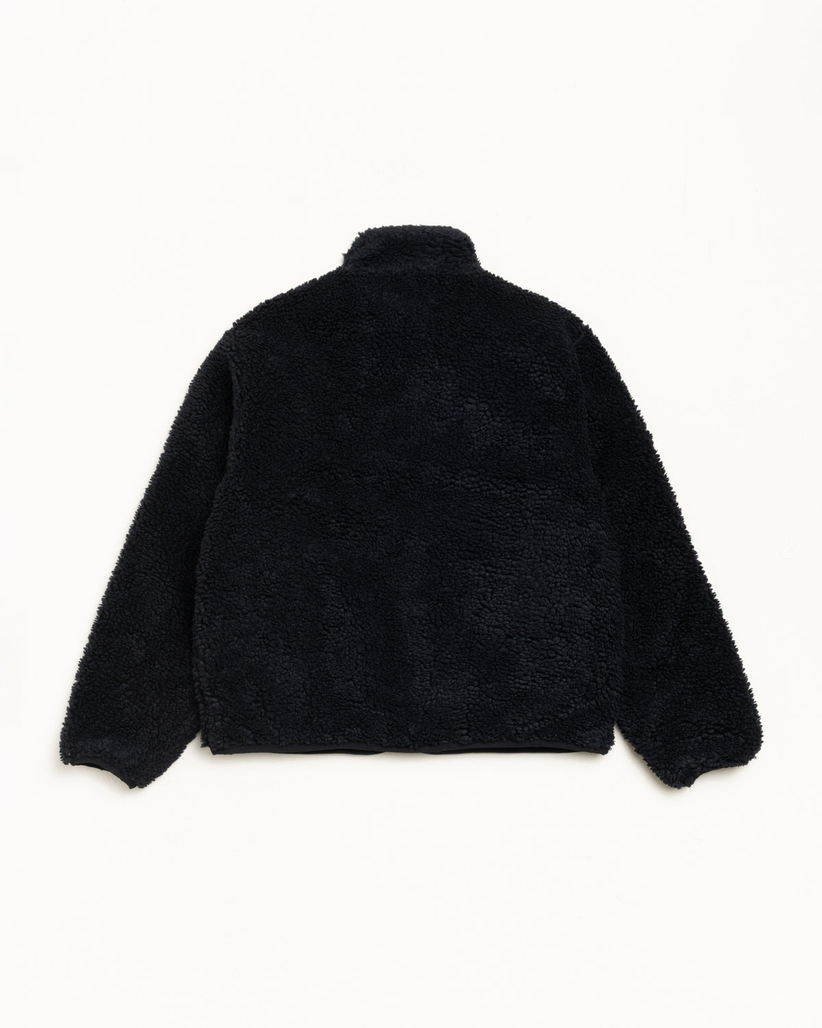 Sherpa Reversible Jacket Unisex Long Sleeve In Black
