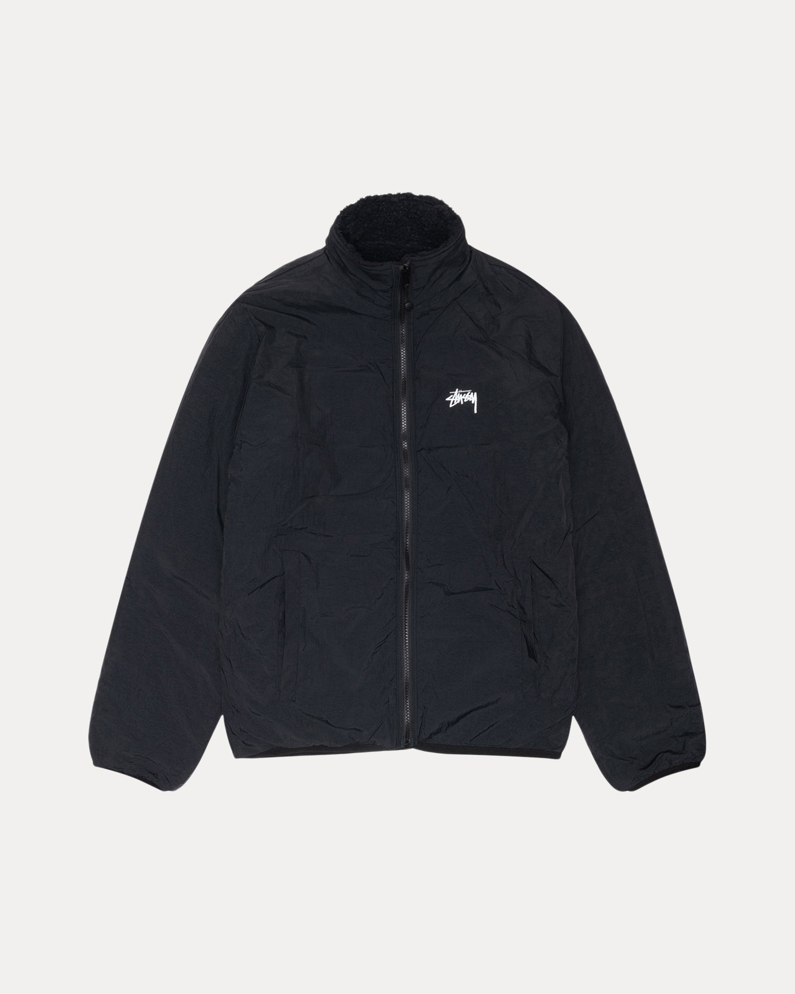 Sherpa Reversible Jacket in black – Stüssy 