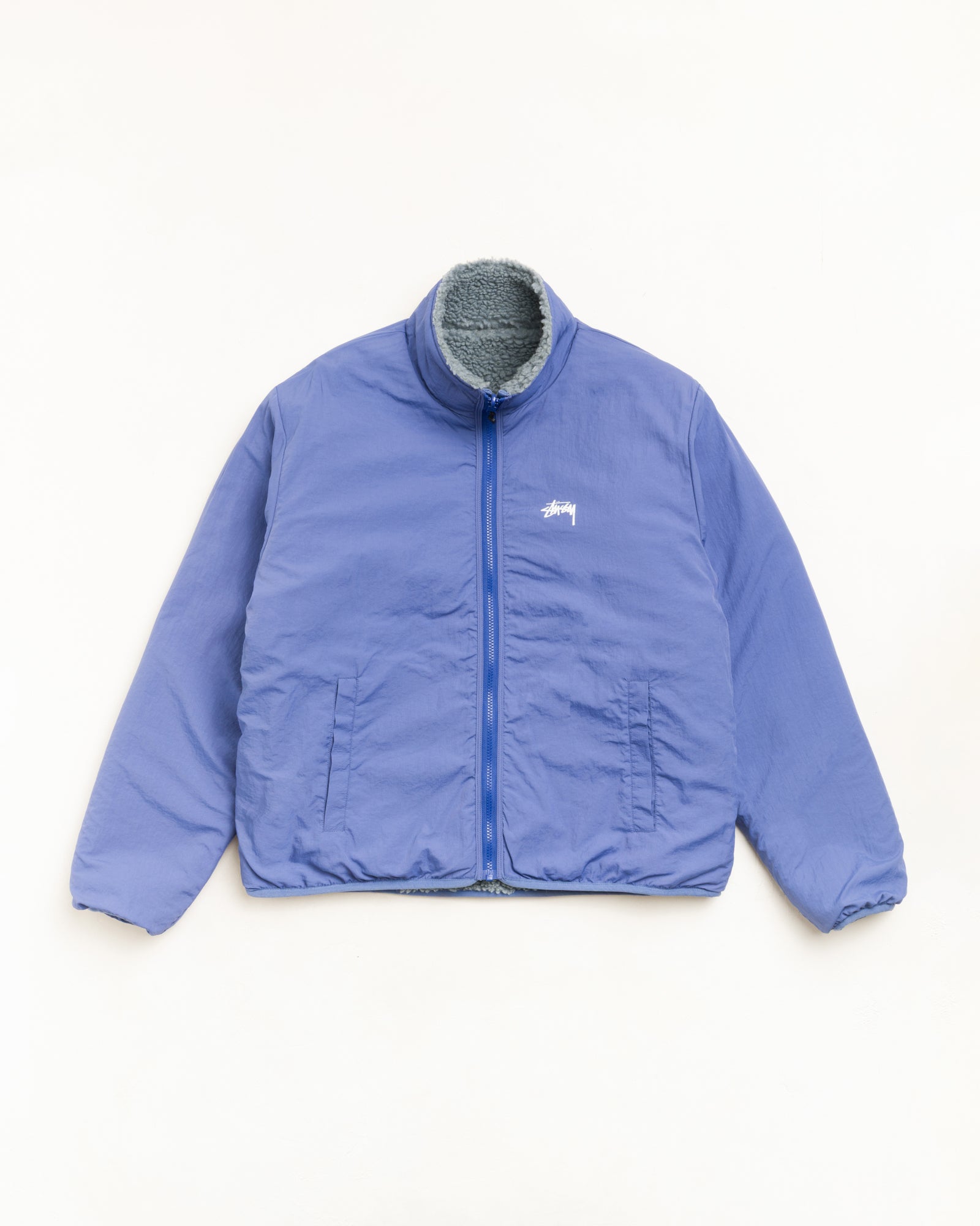 Sherpa Reversible Jacket - Bluestone | Outerwear | Stüssy