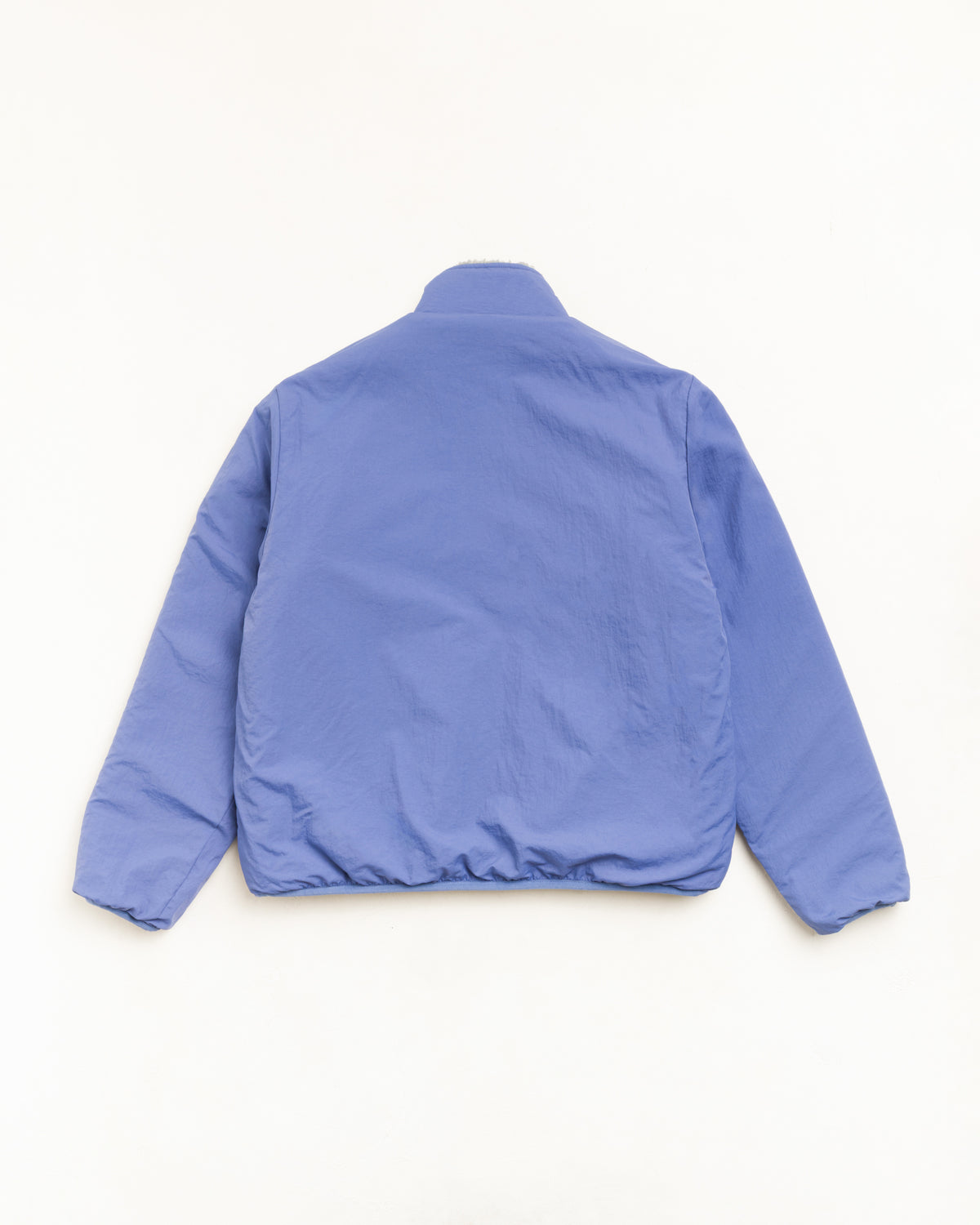 Sherpa Reversible Jacket Unisex Long Sleeve In Bluestone