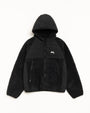 SHERPA PANELED HOODED JACKET