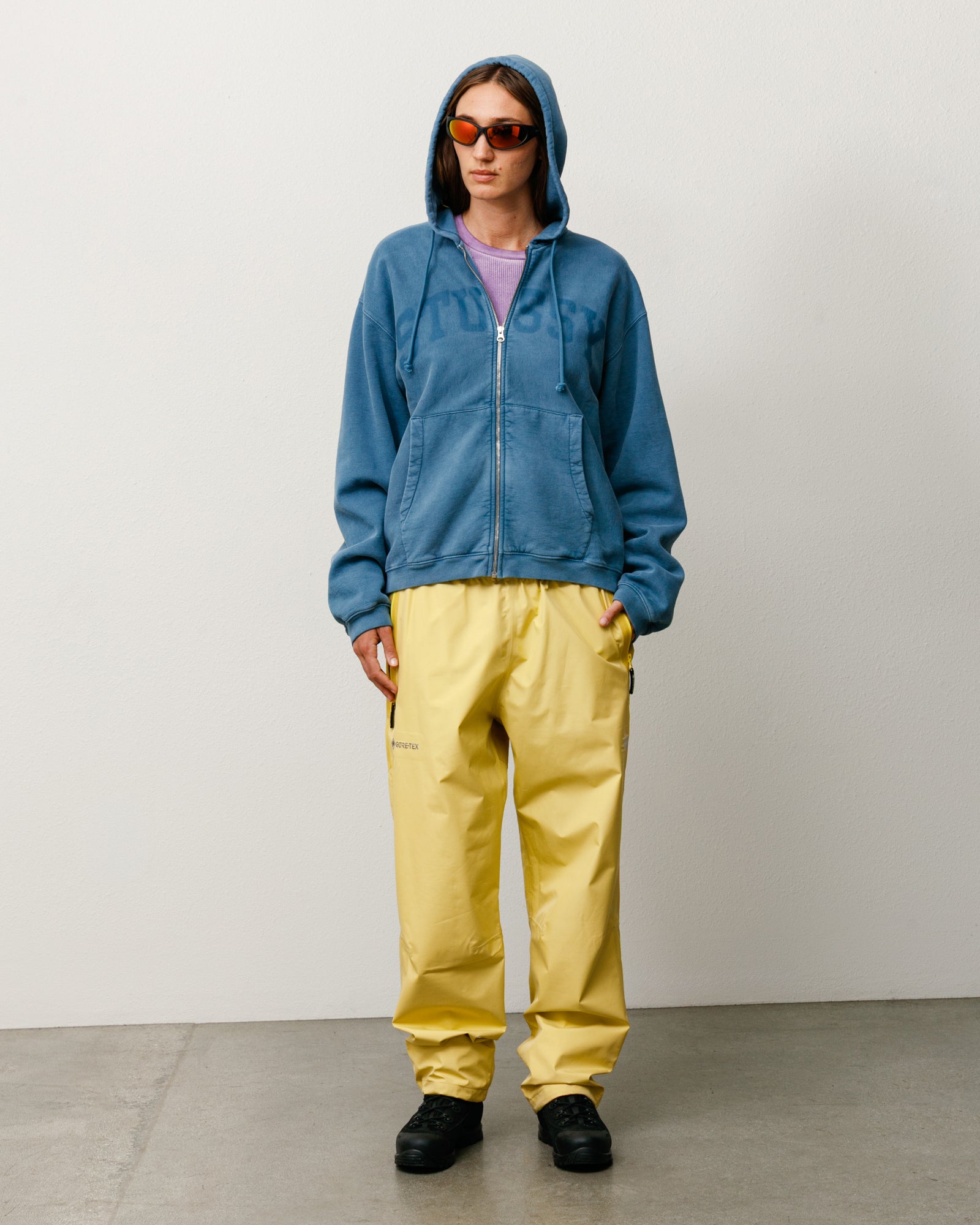 Faded Graphic Zip Hoodie - Washed Navy | Sweats | Stüssy
