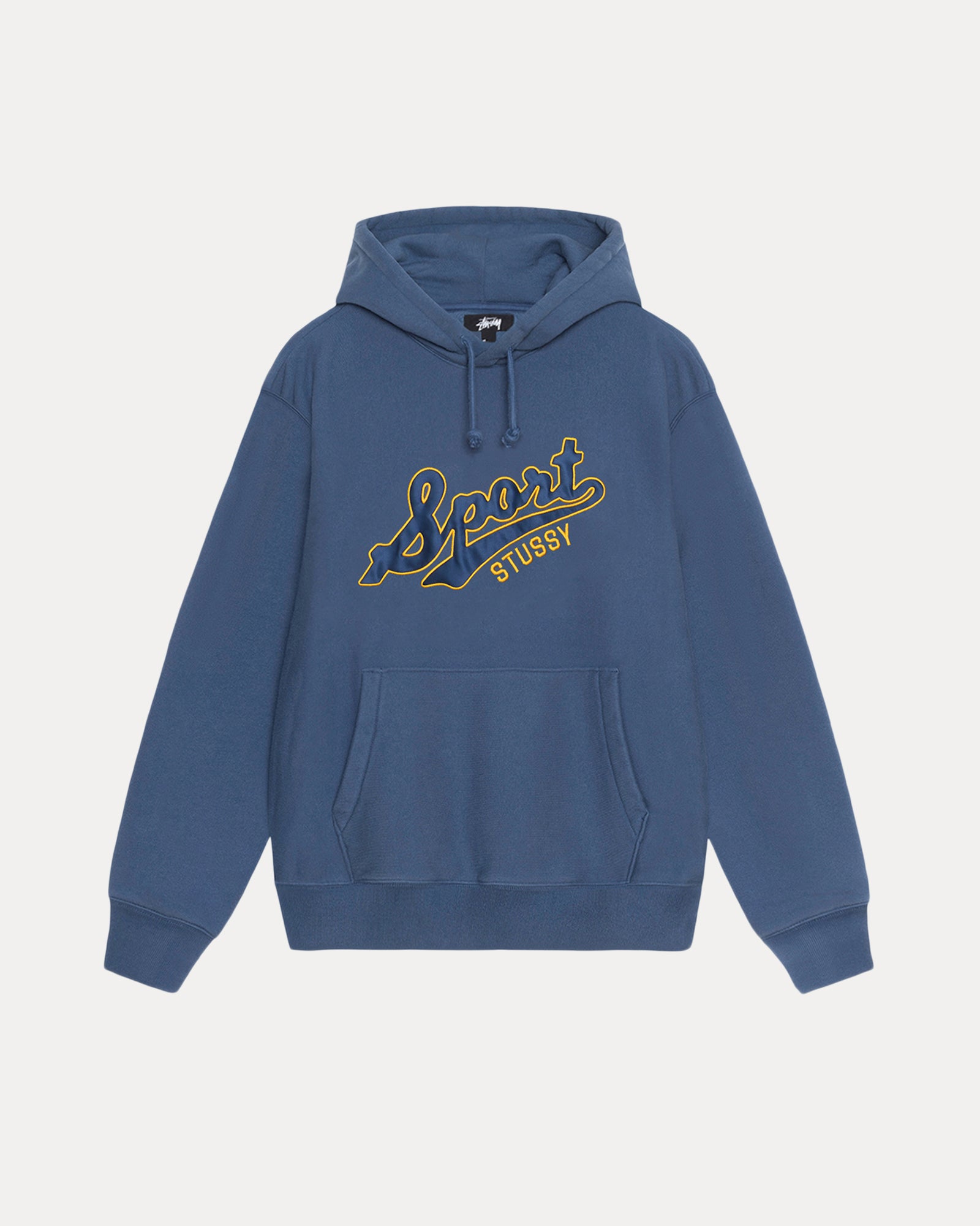 Satin Patch Hoodie in blue – Stüssy