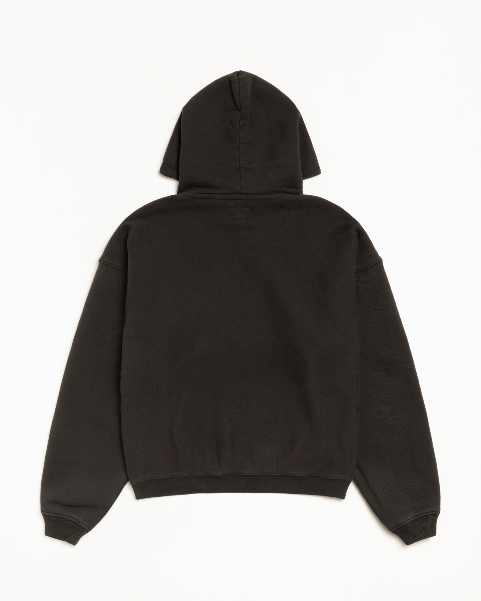 Stussy 80 Relaxed Hood Mens Long Sleeve In Washed Black