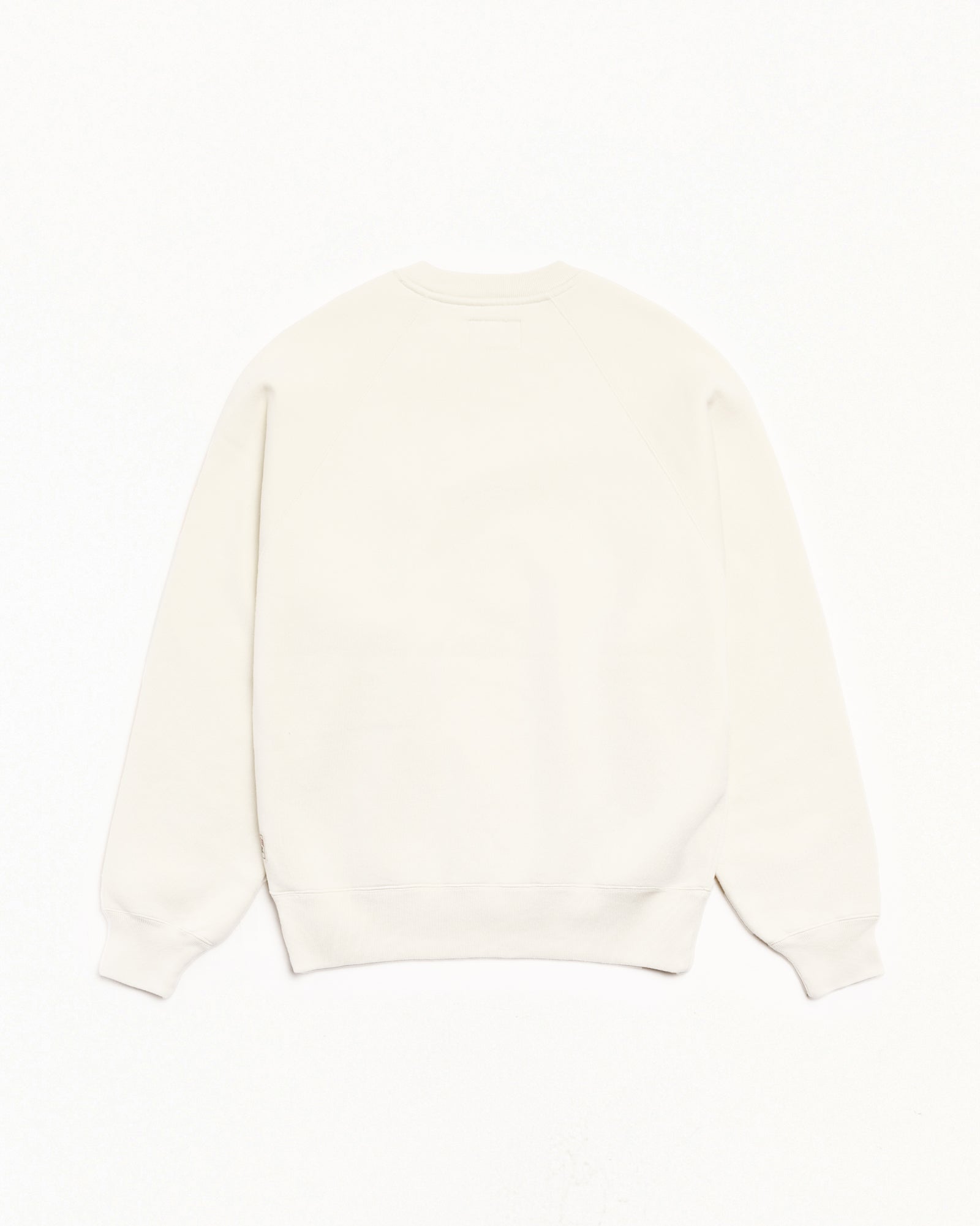 Fleece Raglan Crew Mens Long Sleeve In Natural