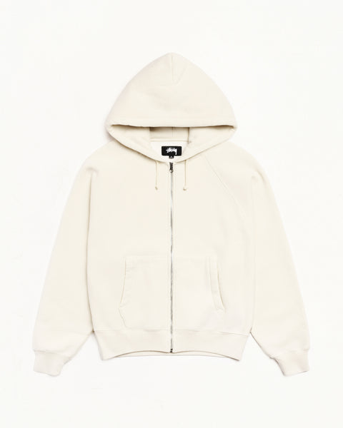 Raglan Zip Hood Mens Long Sleeve In Natural