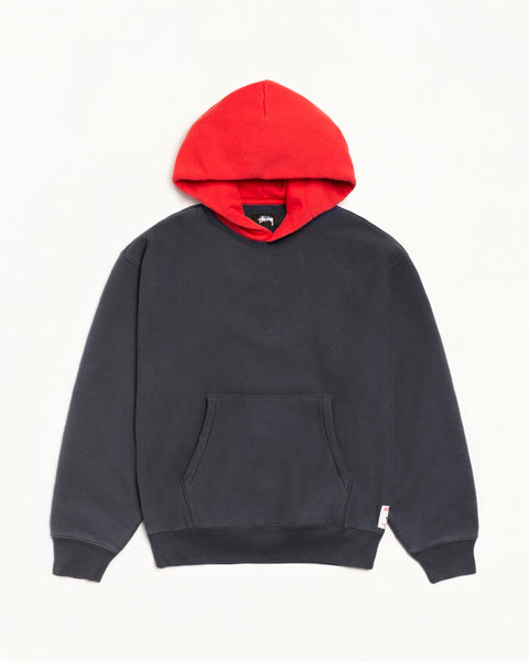 Two Tone Hood Mens Long Sleeve In Faded Blue