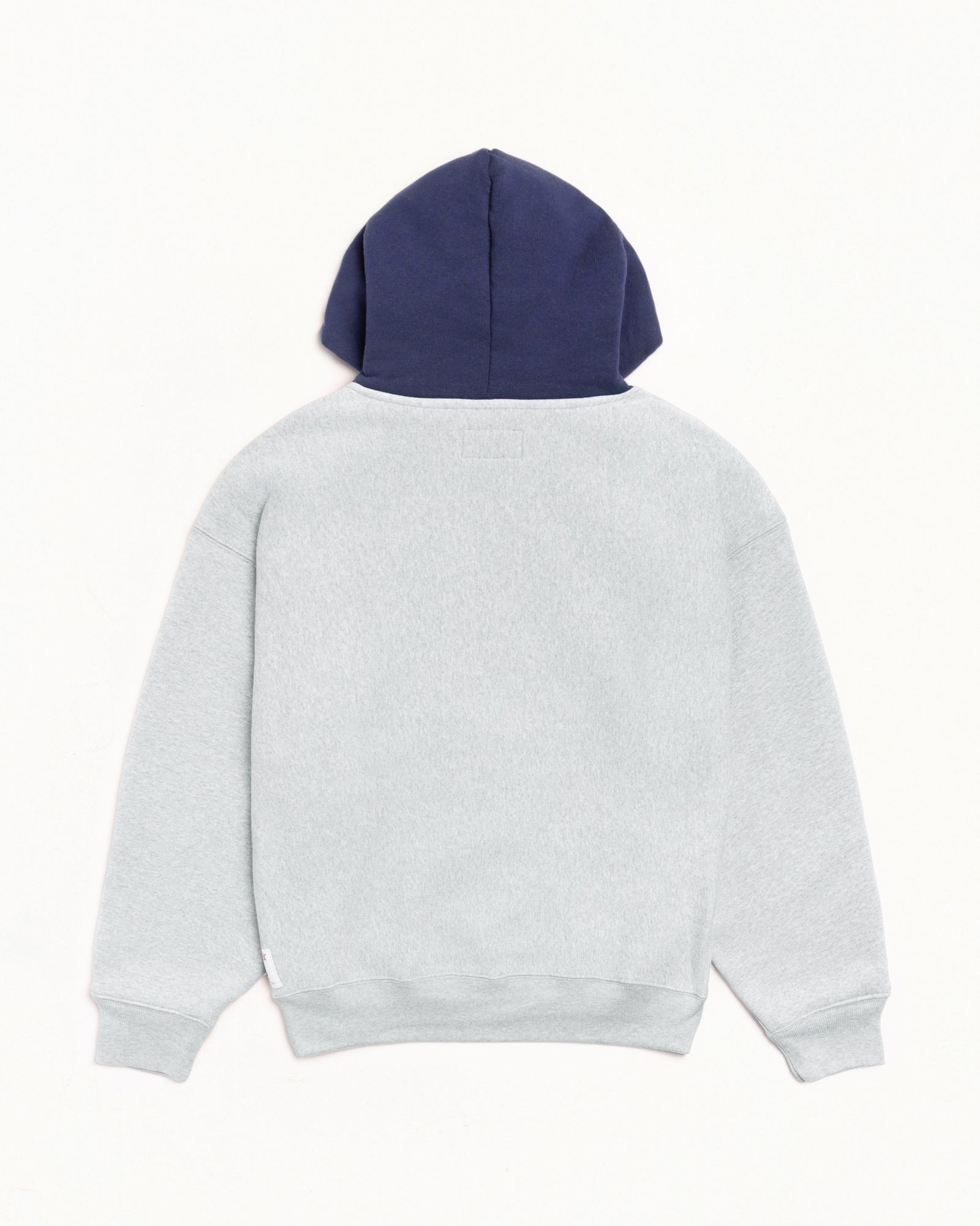 Two Tone Hood Mens Long Sleeve In Grey Heather