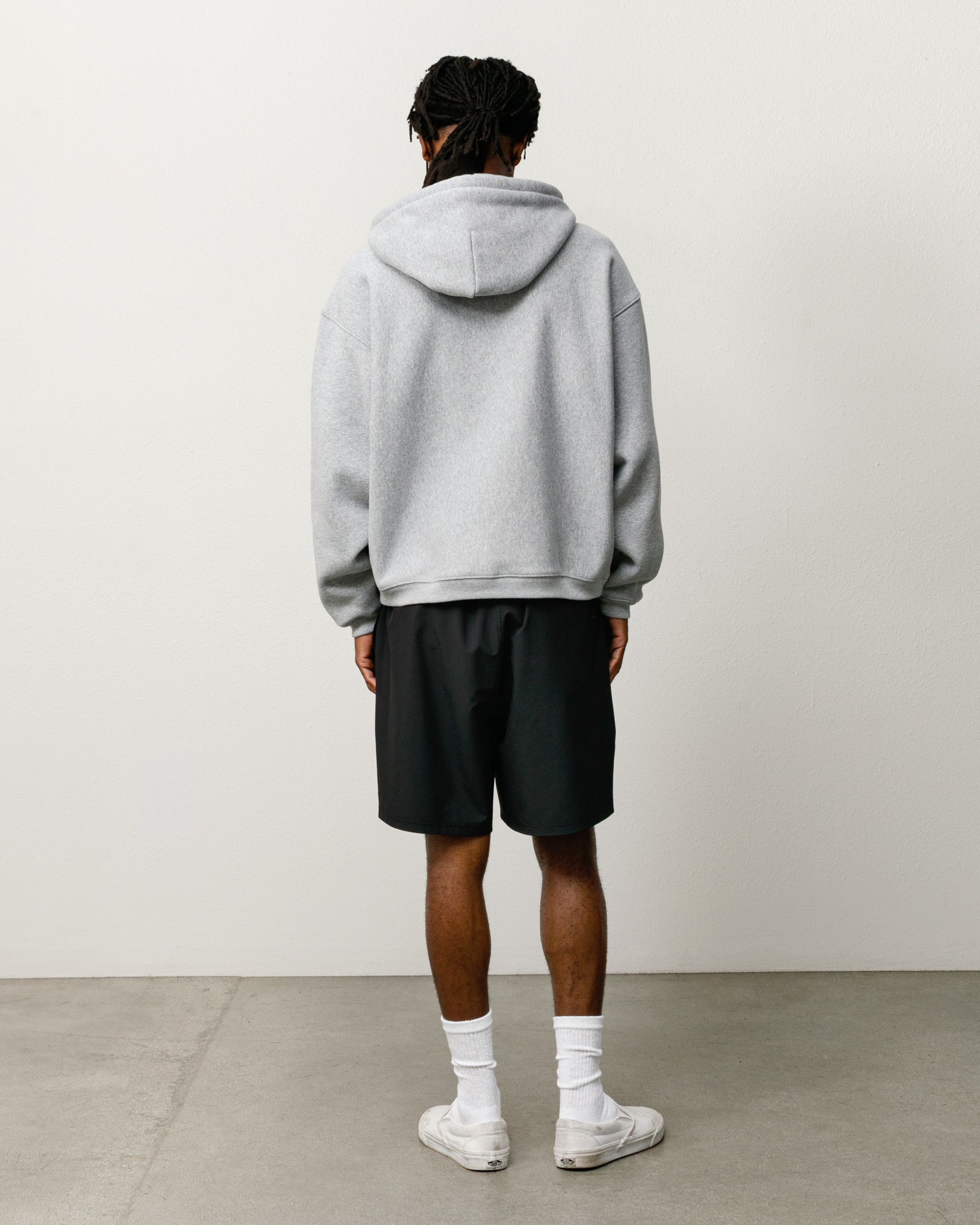 Varsity Zip Hoodie - Grey Heather | Zip-up Fleece | Stüssy