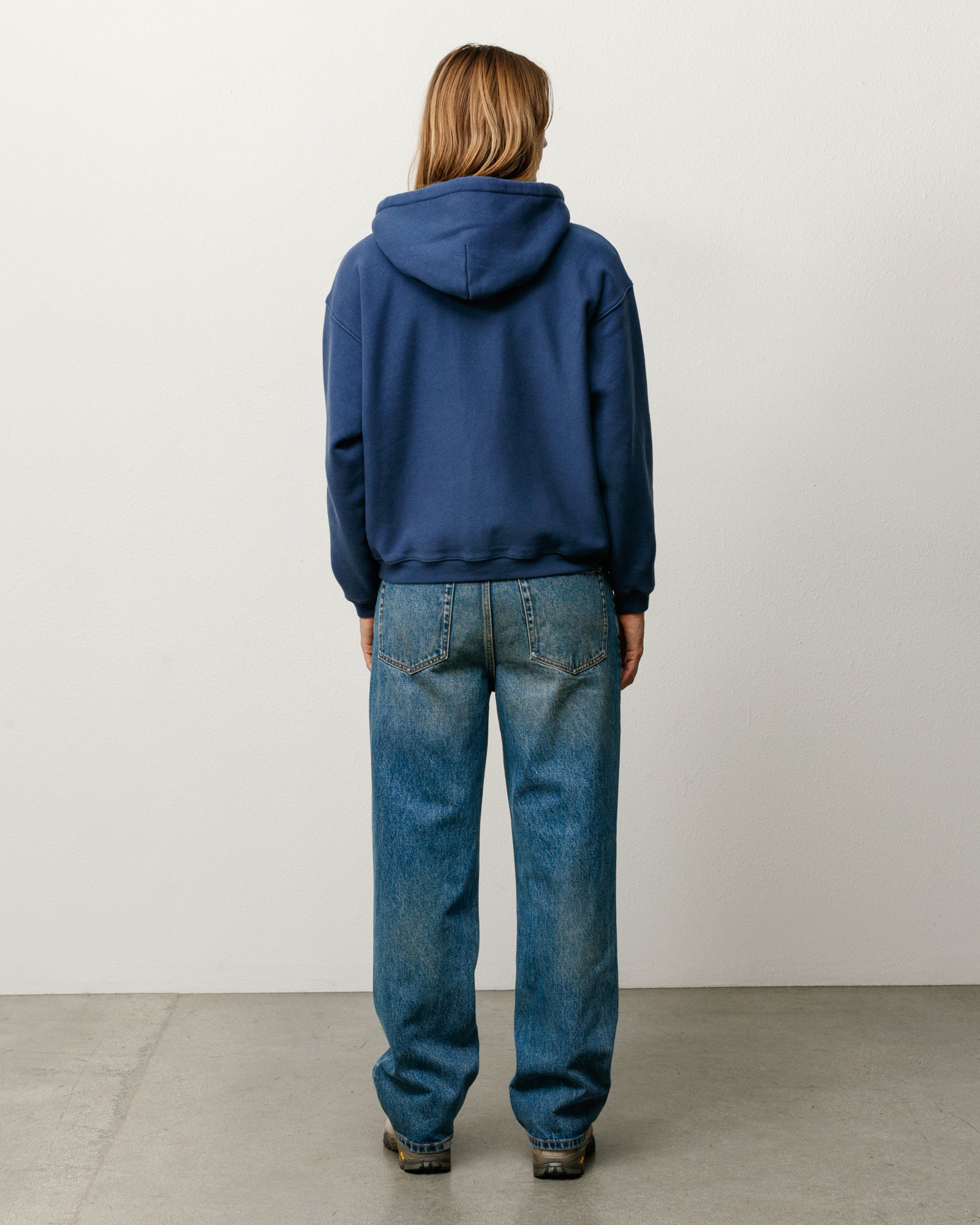 Varsity Zip Hoodie - Navy | Zip-up Fleece | Stüssy