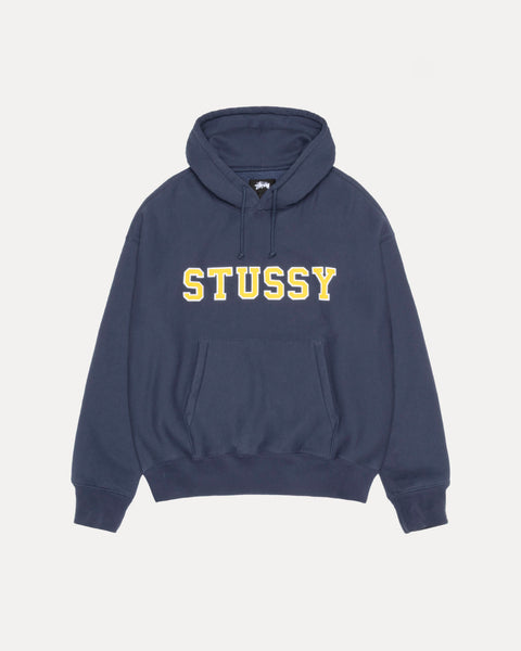 Stussy Applique Hood Mens Long Sleeve In Navy