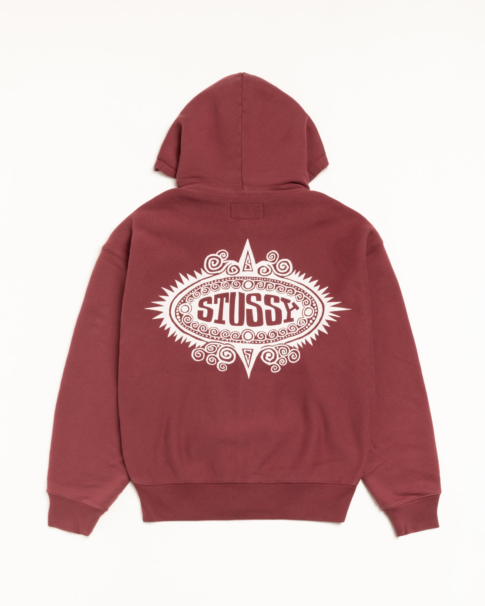 Mantra Zip Hoodie – Burgundy | Sweats | Stüssy
