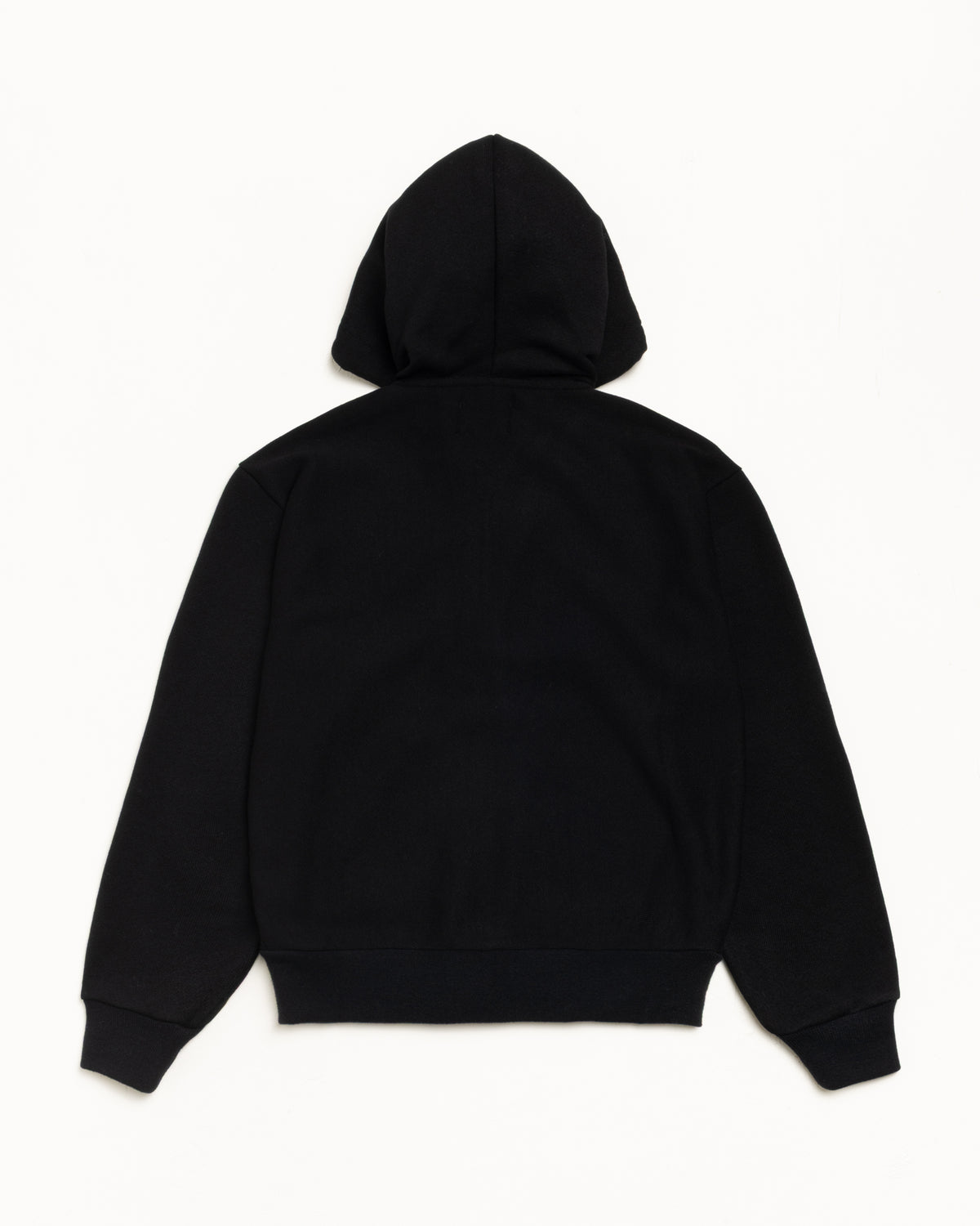 Patch Zip Knit Hoodie – Black | Tops & Knits | Stüssy