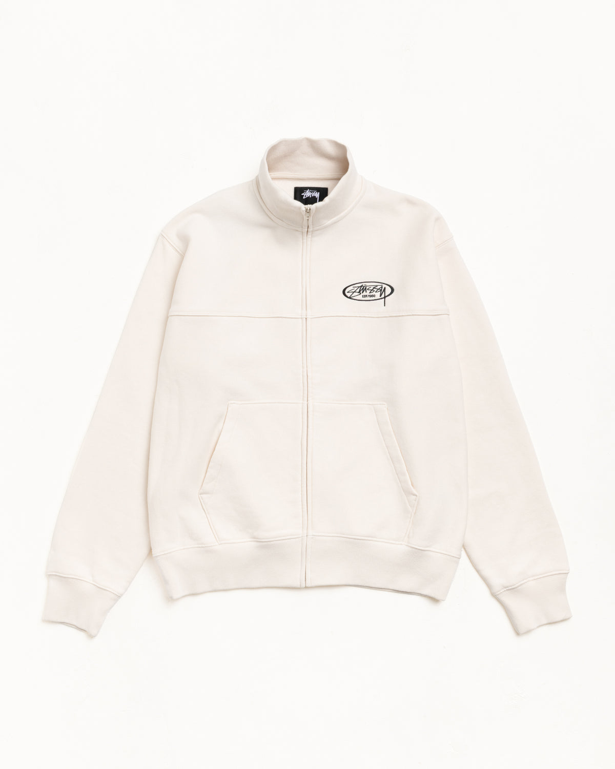 Fleece Track Jacket – Cream | Zip-up Fleece | Stüssy