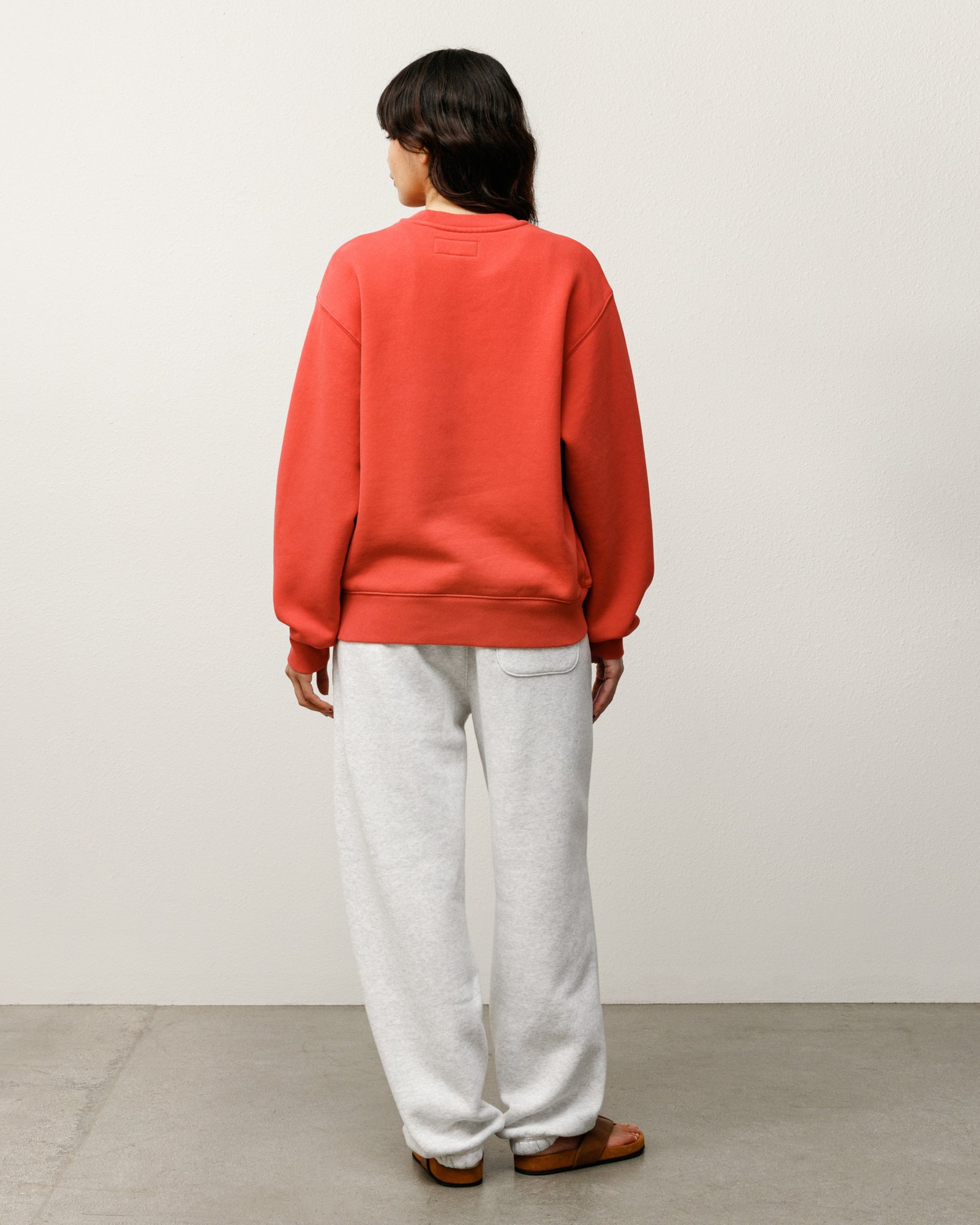 Sweats Crew Mens Long Sleeve In Red